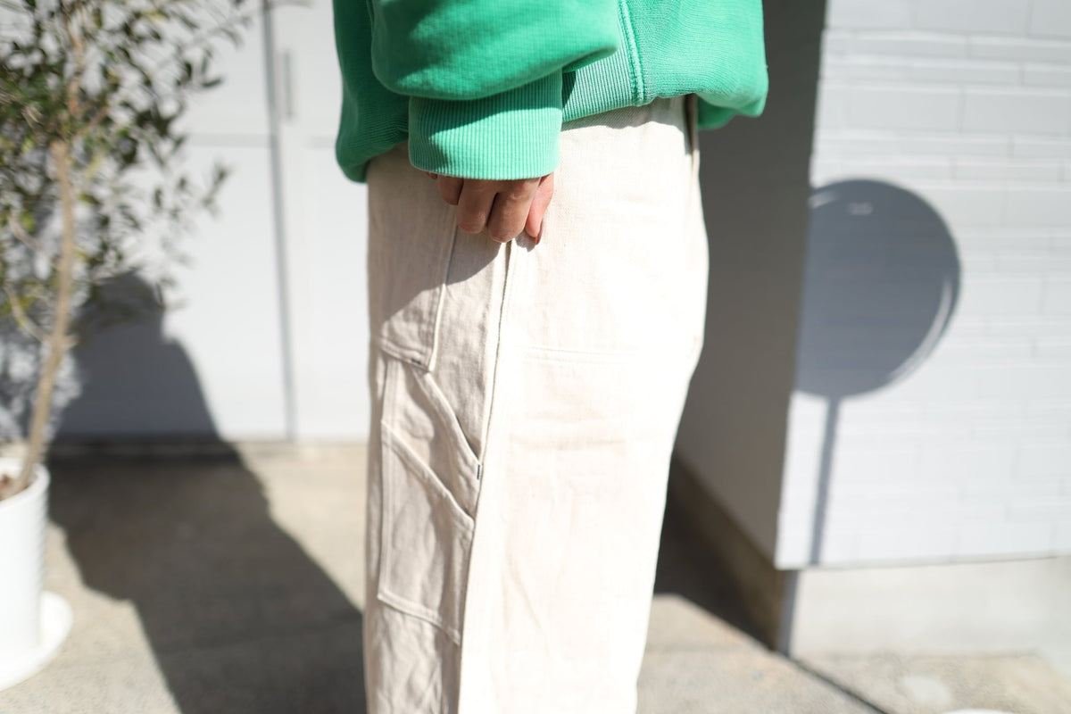 [SOWBOW] DOUBLE KNEE PAINTER PANTS 10oz HEMP DENIM -NATURAL-（8枚目）