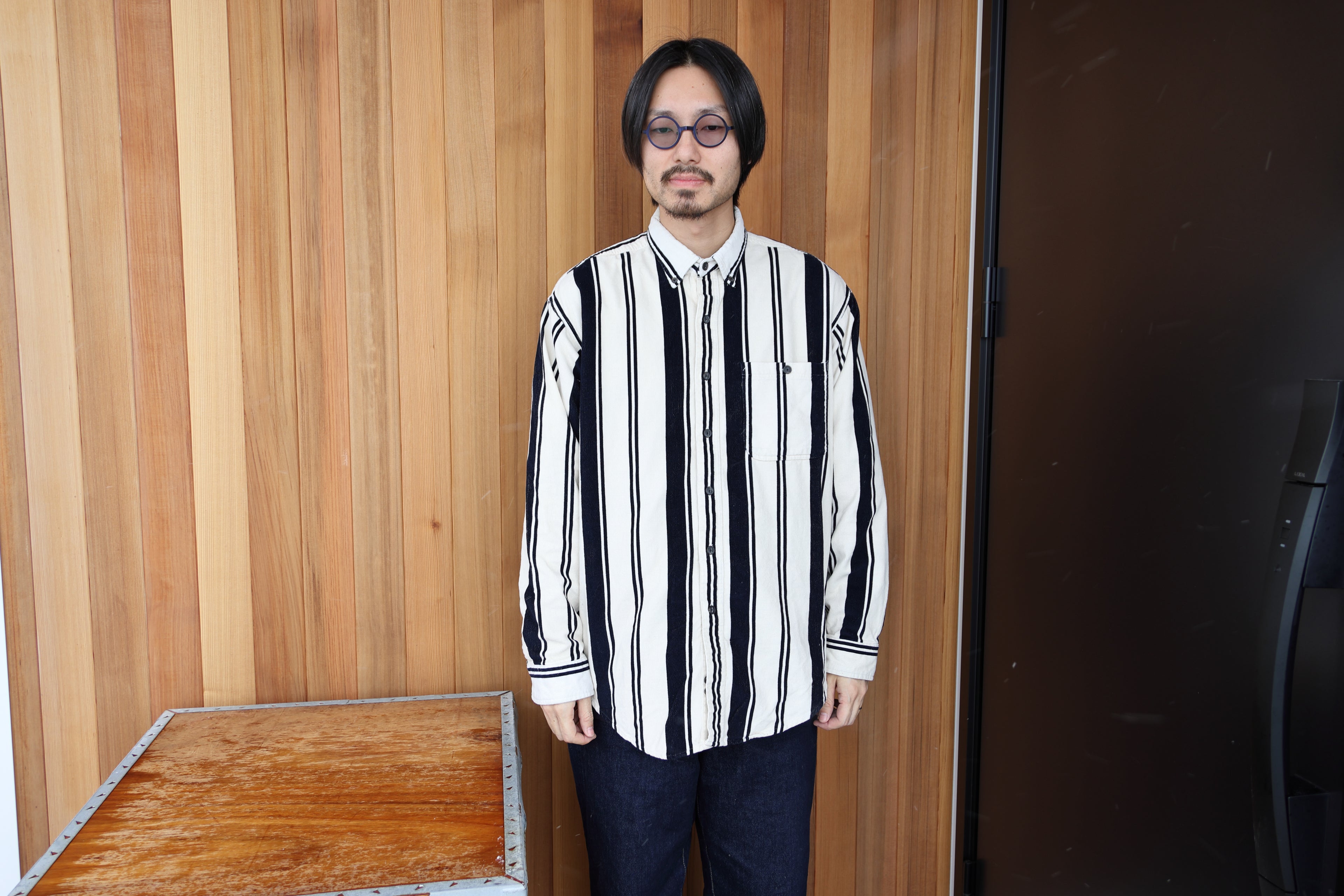 Corduroy Stripe Shirts L/S[USED]