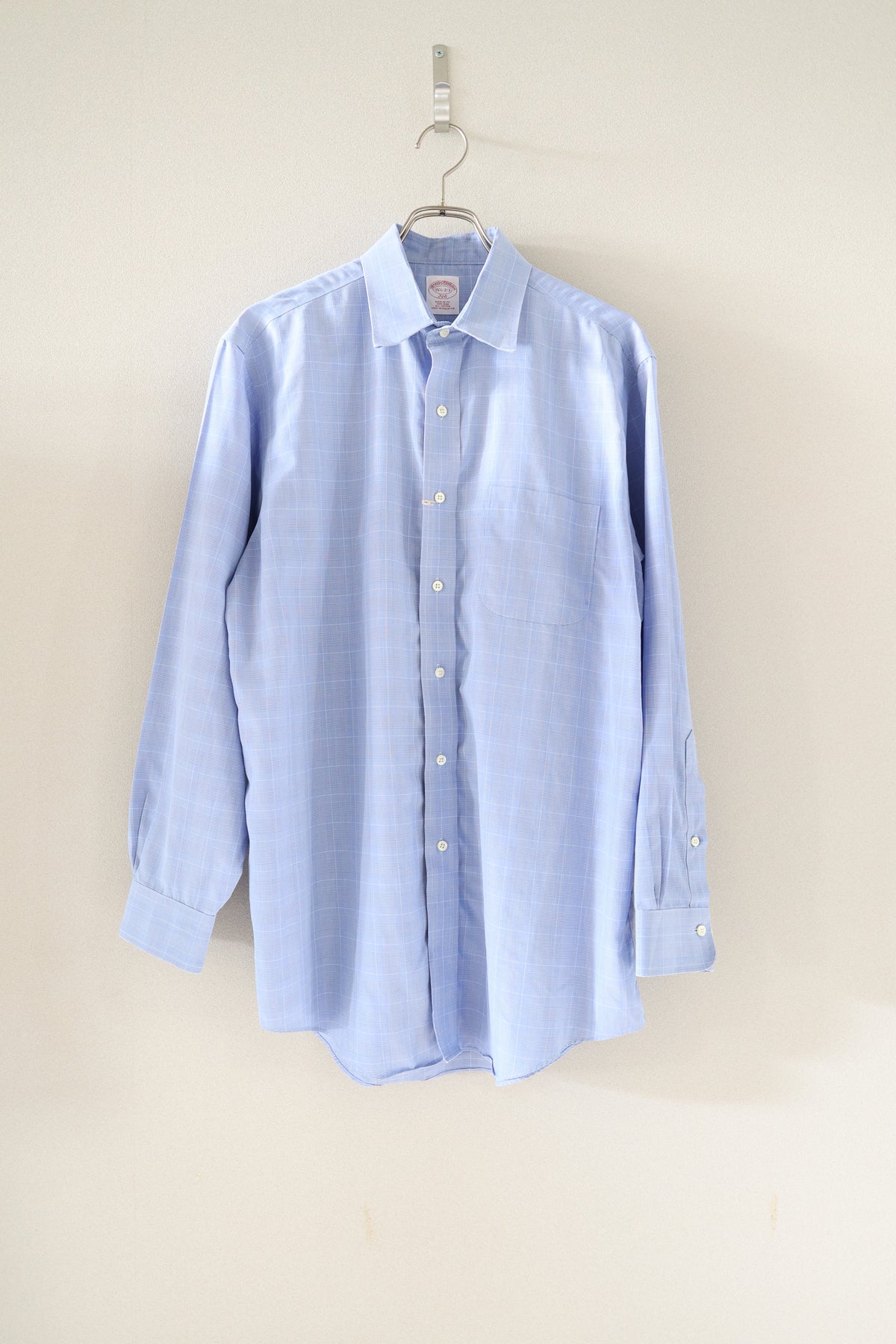 [Brooks Brothers] Wide Collar Check Shirts L/S [USED]