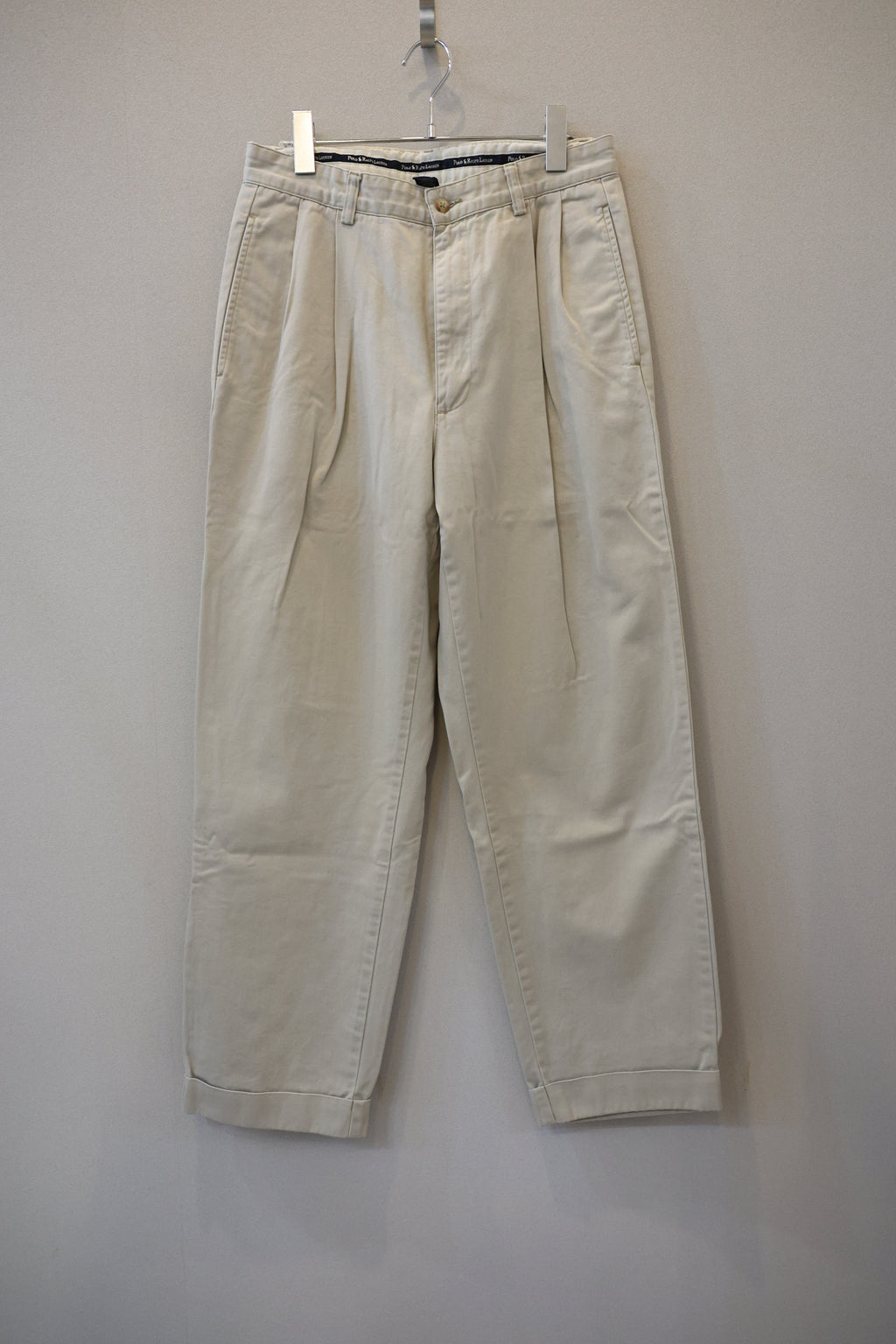 [Ralph Lauren] 2 Tuck Chino Trousers 31/30 [USED]