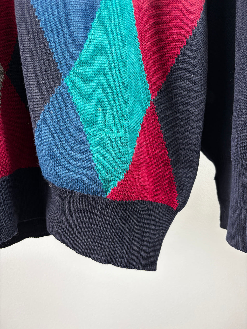[dunhill]Argyle Check Sweater[USED: