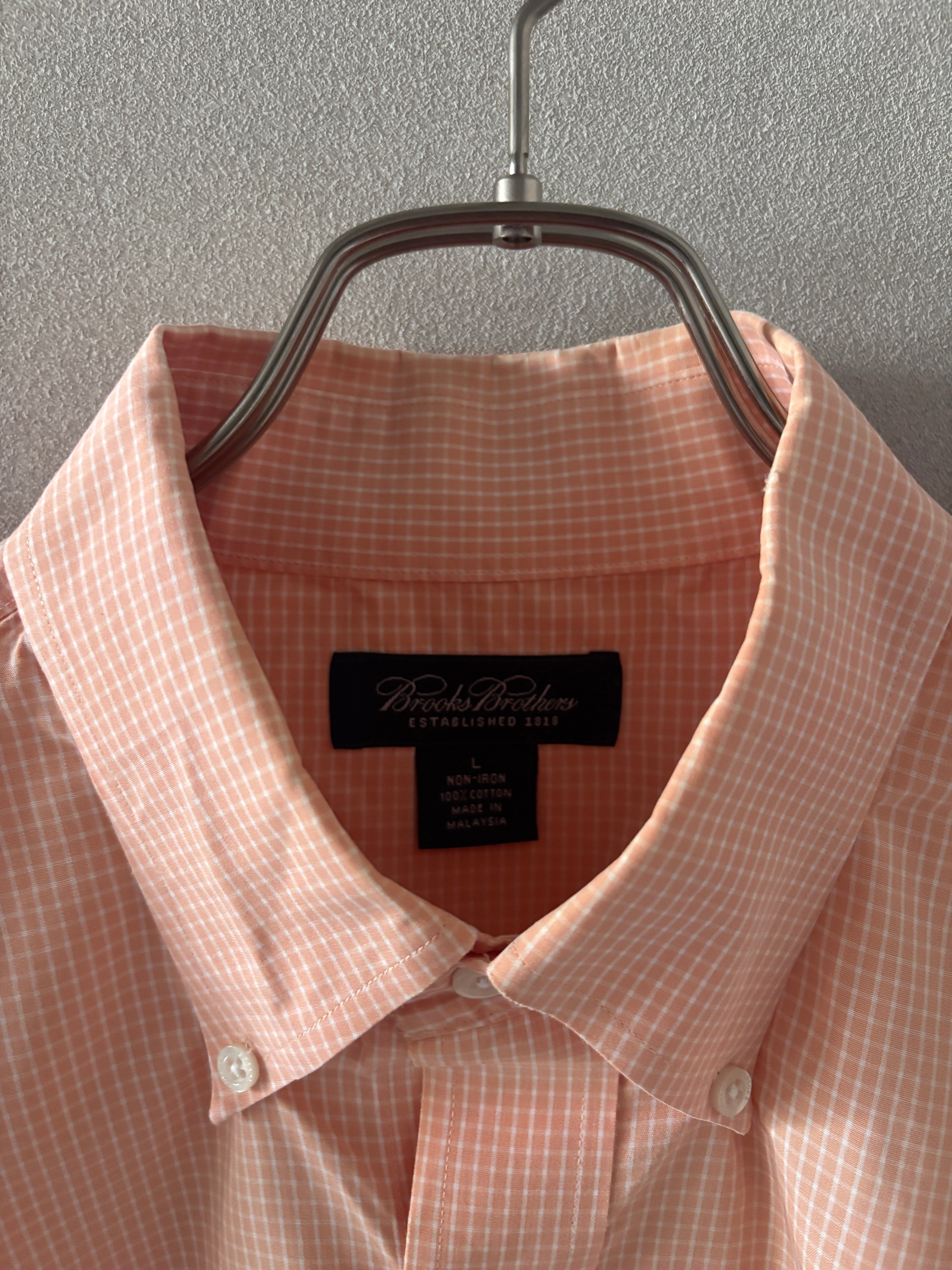 [Brooks Brothers] Graph Check BD Shirts L/S [USED]