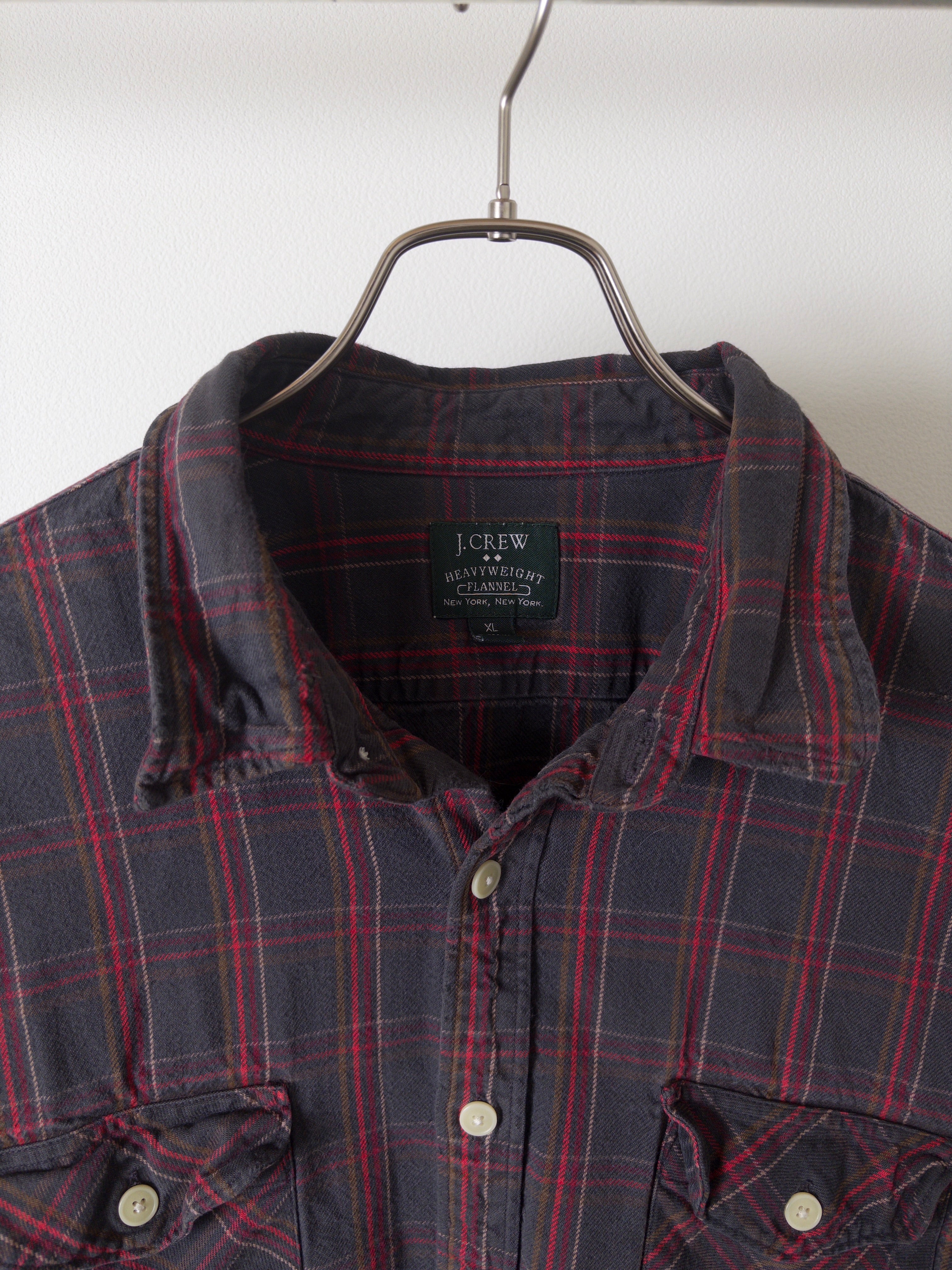 [J.CREW] Heavy Flannel Check Shirts L/S [USED]