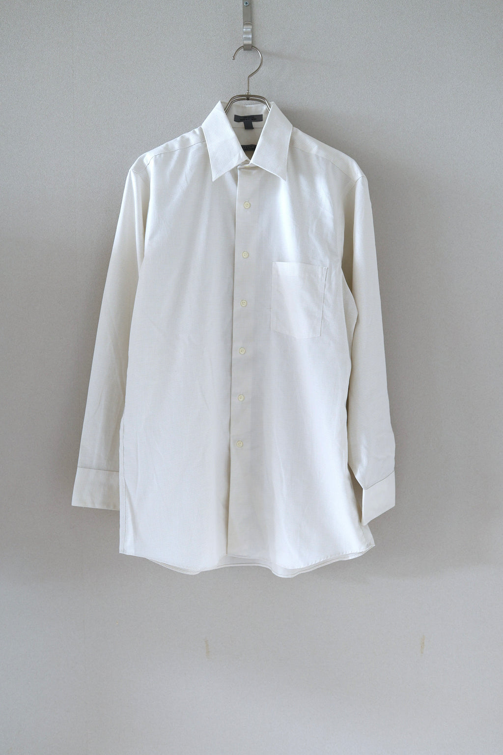 [GEOFFRY BEENE] Pin Graph Check Shirts L/S [USED]