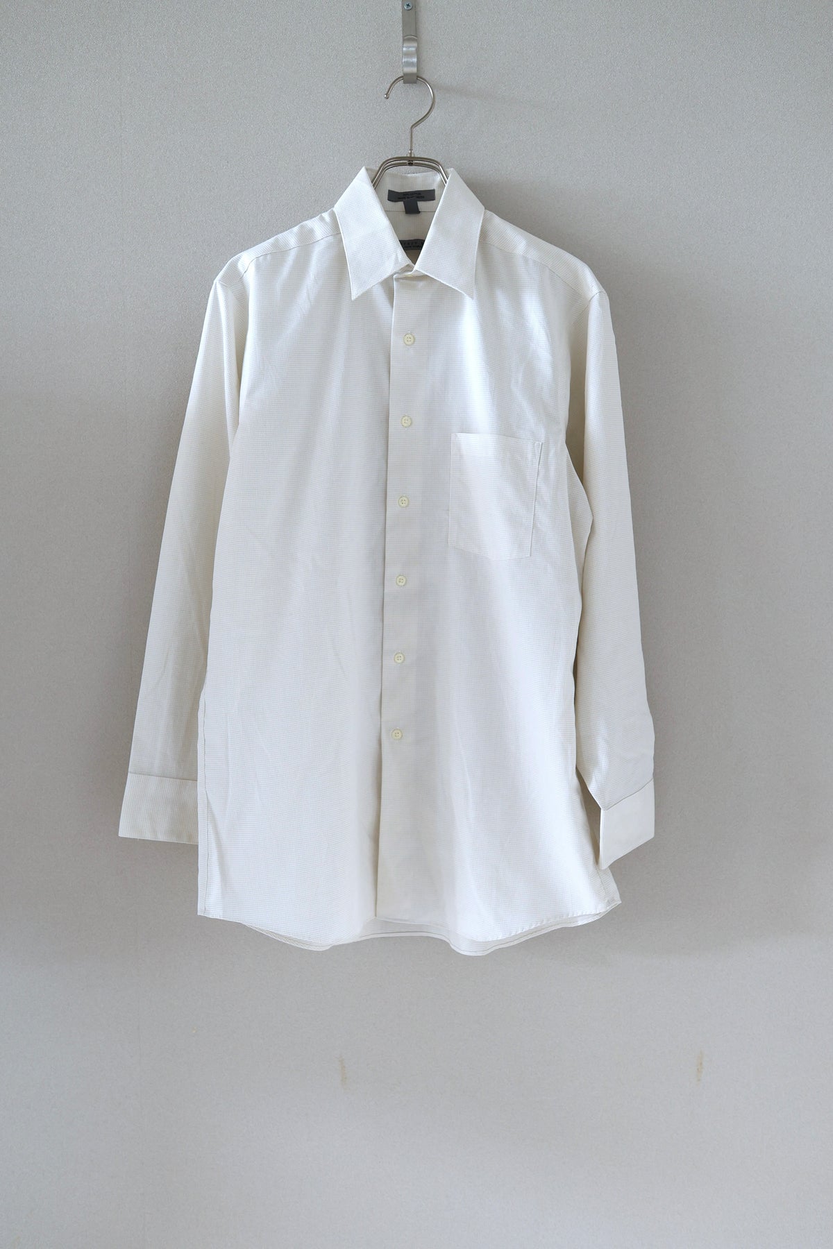 [GEOFFRY BEENE] Pin Graph Check Shirts L/S [USED]