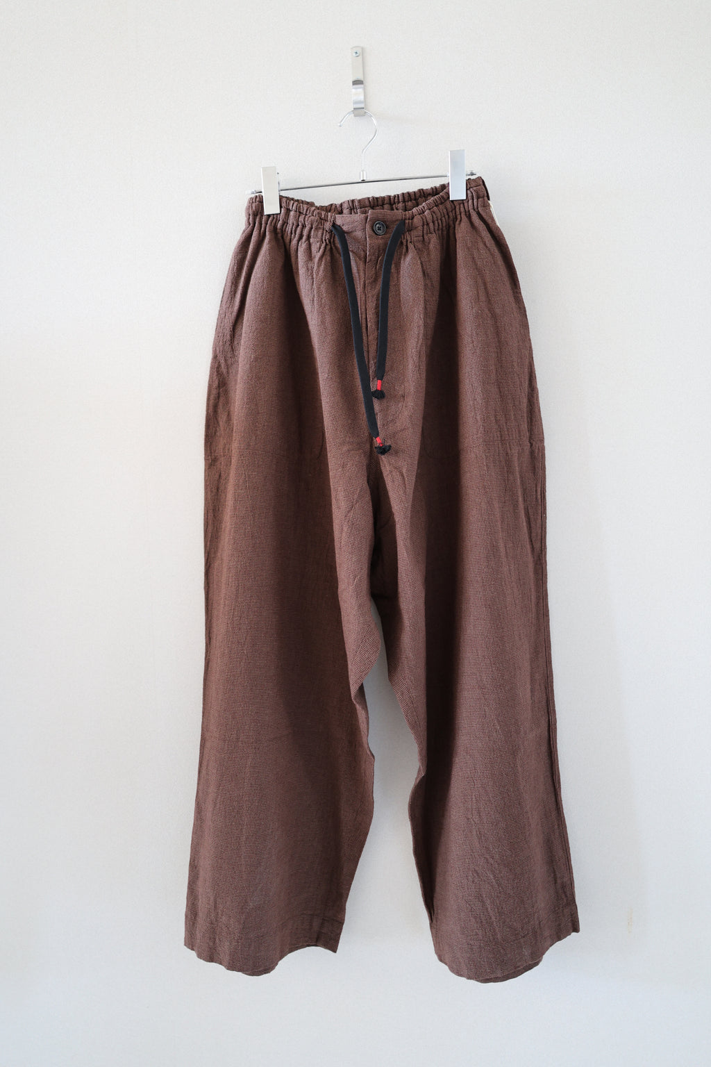 [SOWBOW] EZ PANTS WIDE -BROWN-
