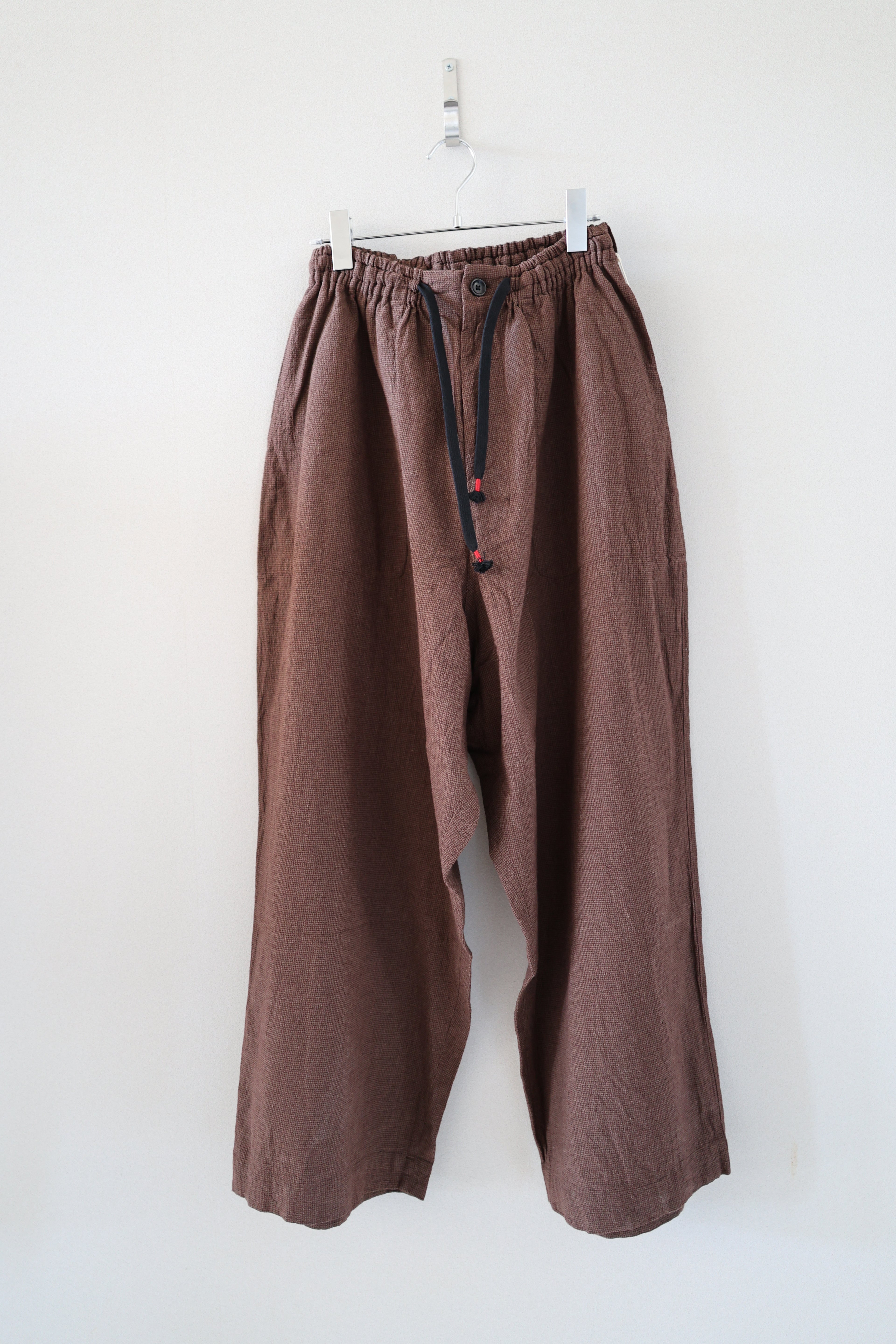 [SOWBOW] EZ PANTS WIDE -BROWN-