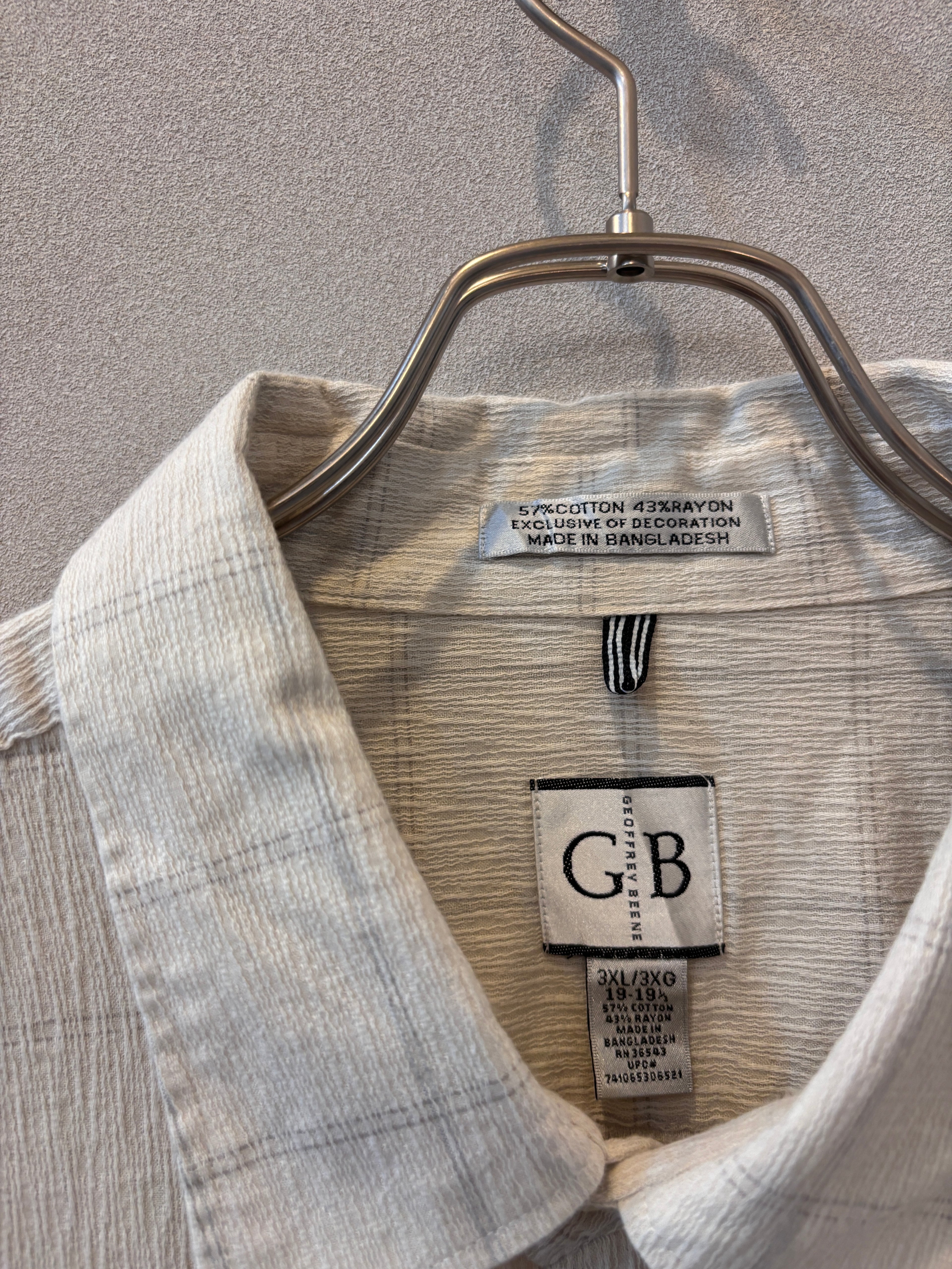 [Geoffrey Beene] Graphcheck Shirts S/S [USED]