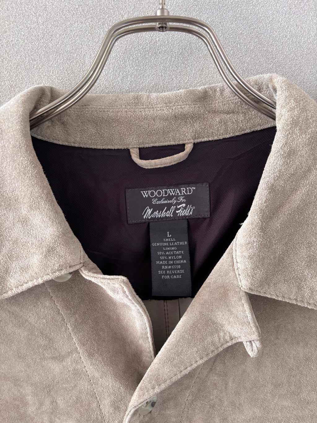 [WOODWARD] Suede Genuine Leather Shirts L/S [USED]