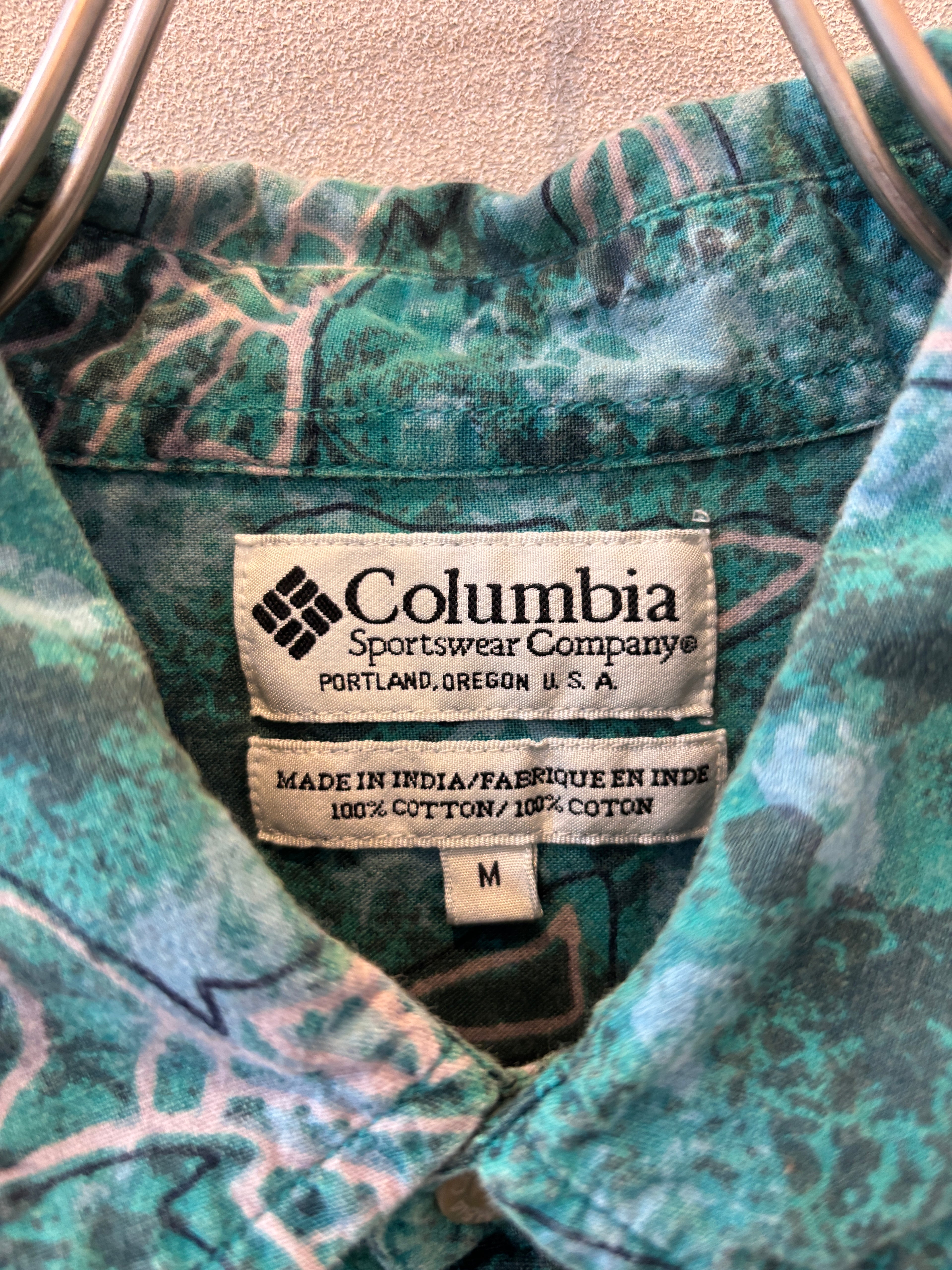 [Columbia] Cotton Fish Pattern Shirts S/S [USED]