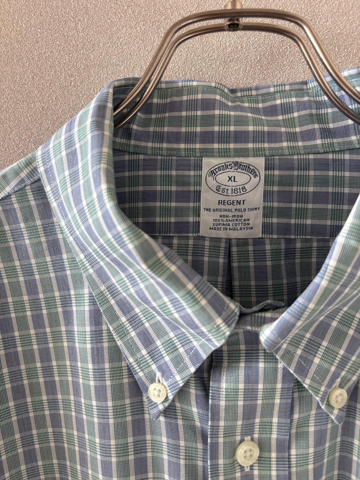 [Brooks Brothers] Graph Check Shirts L/S [USED]