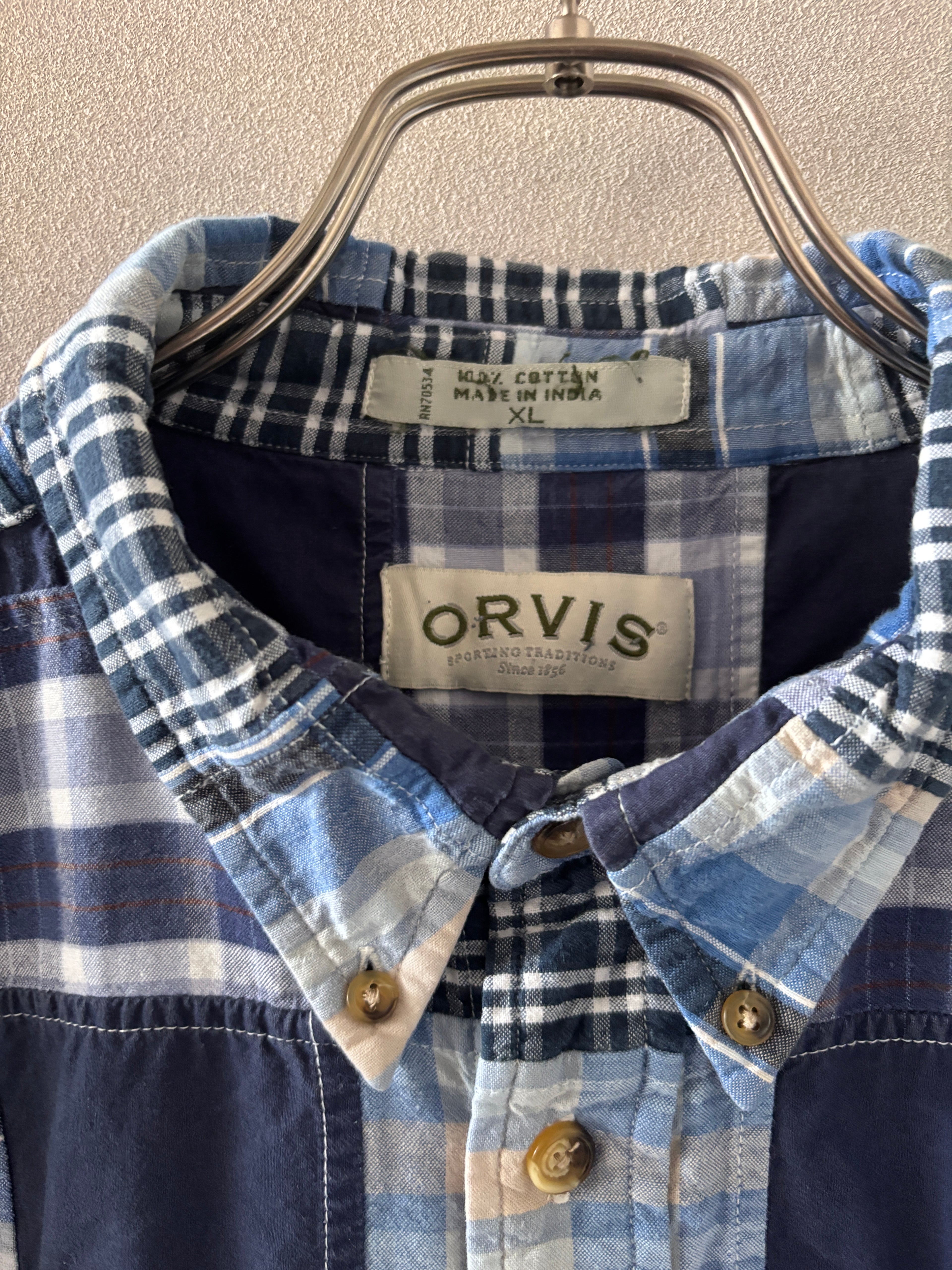 [ORVIS] Patch Work Shirts S/S [USED]