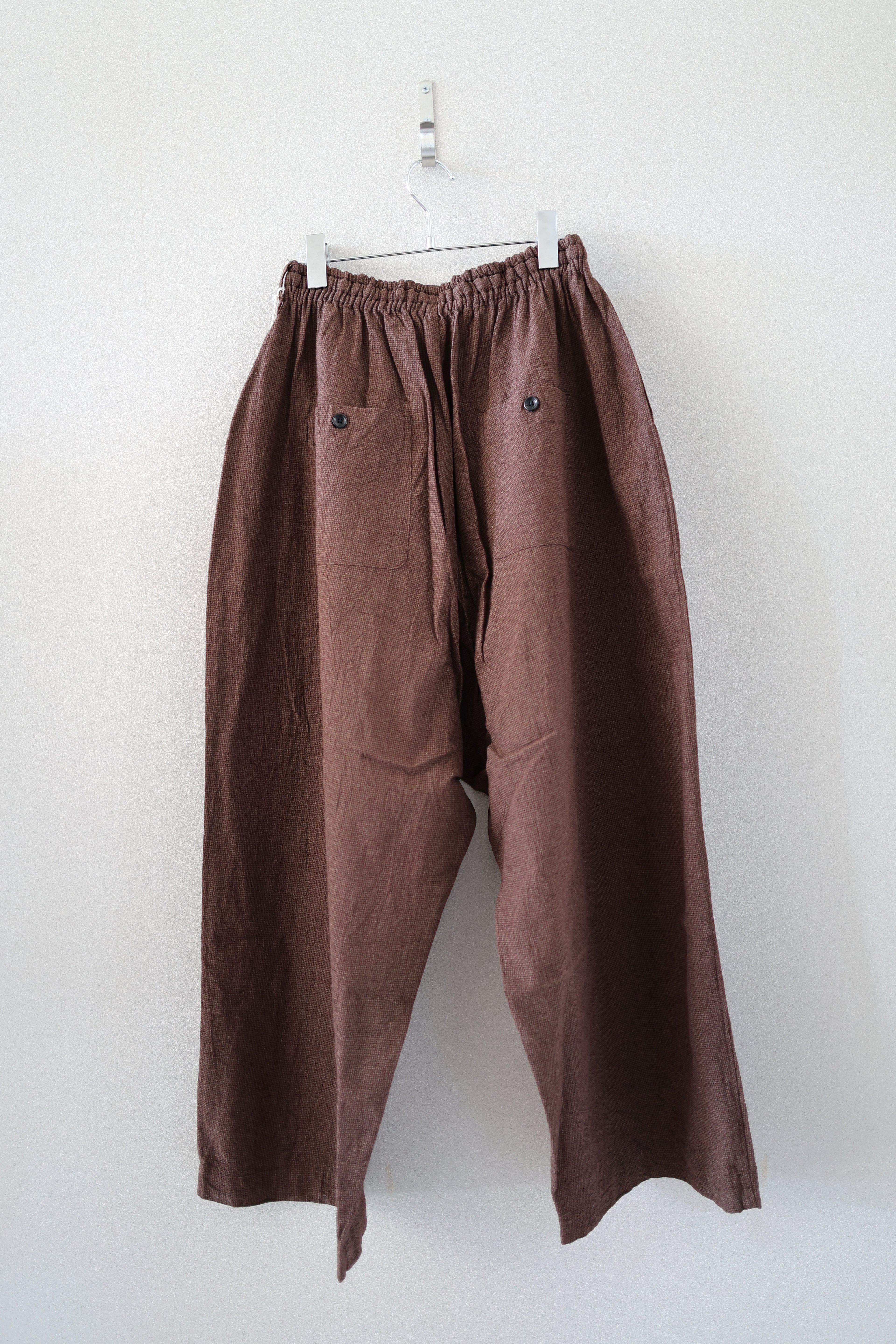 [SOWBOW] EZ PANTS WIDE -BROWN-