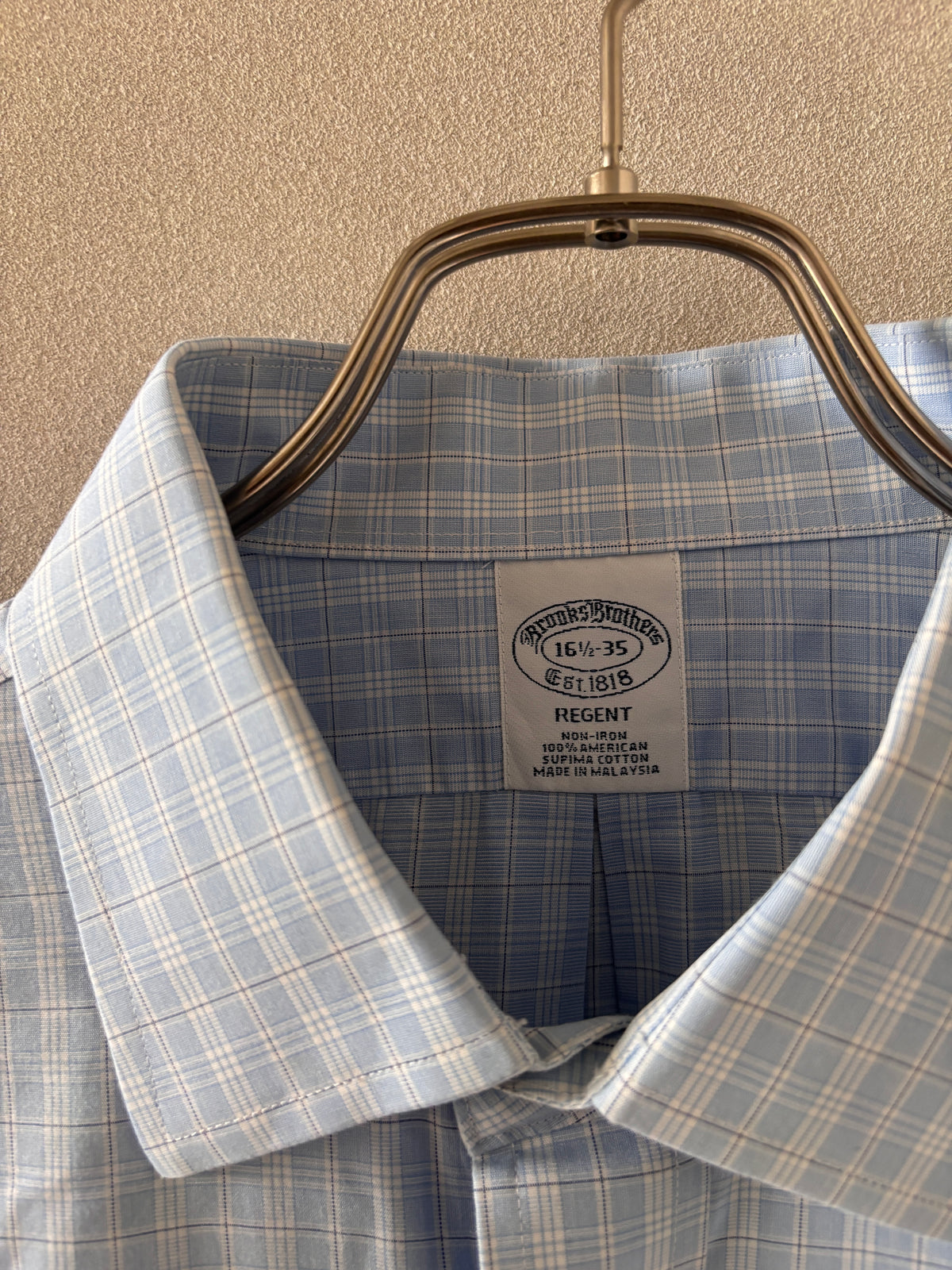 [Brooks Brothers] Graph Check Shirts L/S [USED]