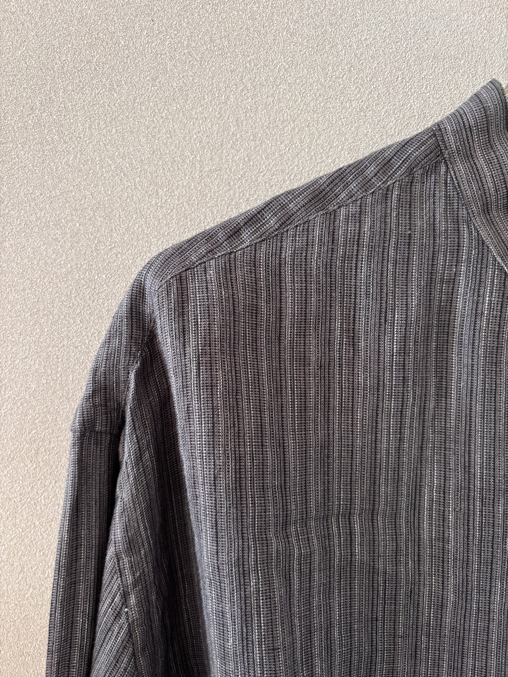 [PERRY ELLUS] Linen Banded Collar Shirts L/S [USED]