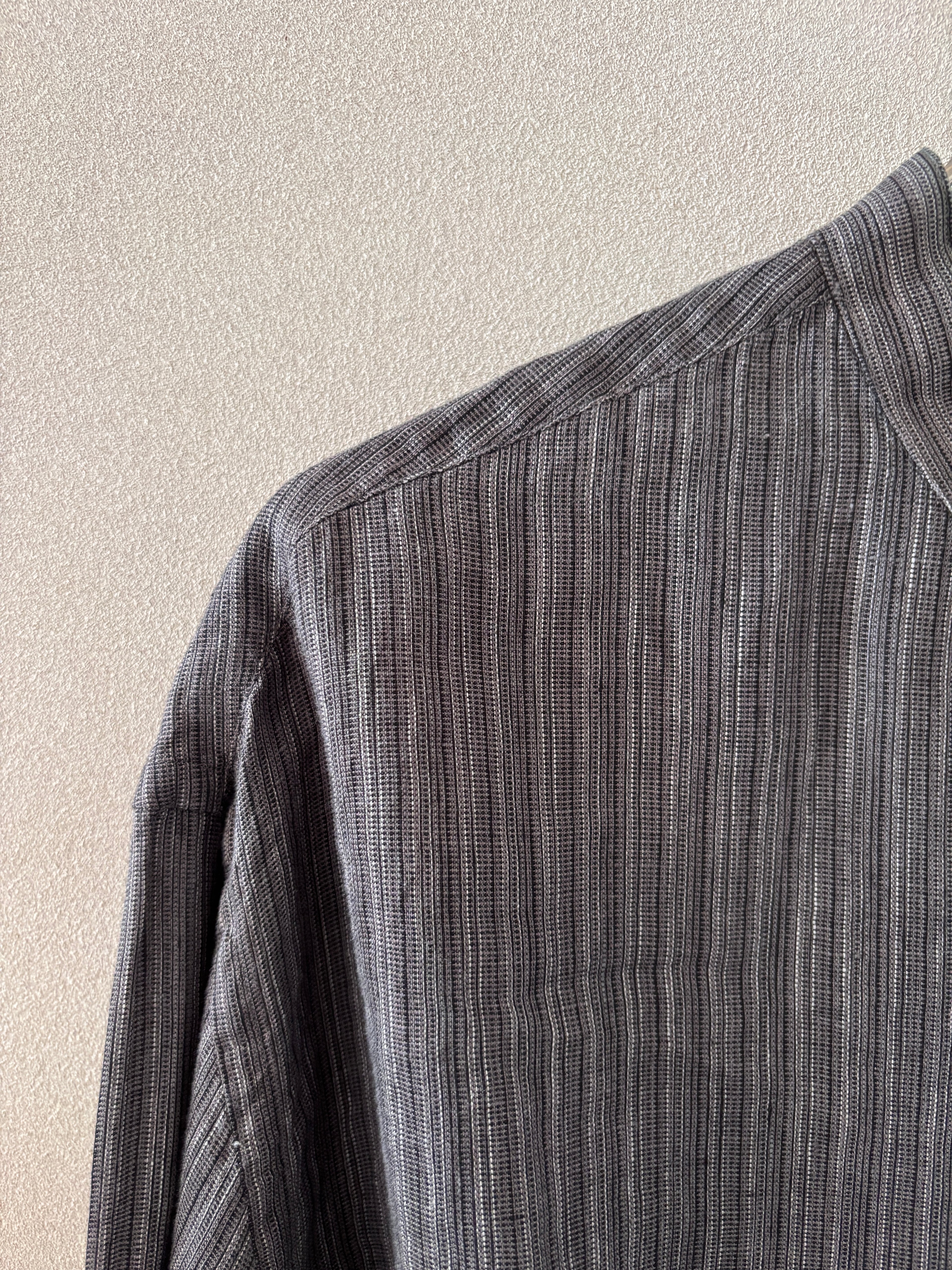 [PERRY ELLUS] Linen Banded Collar Shirts L/S [USED]