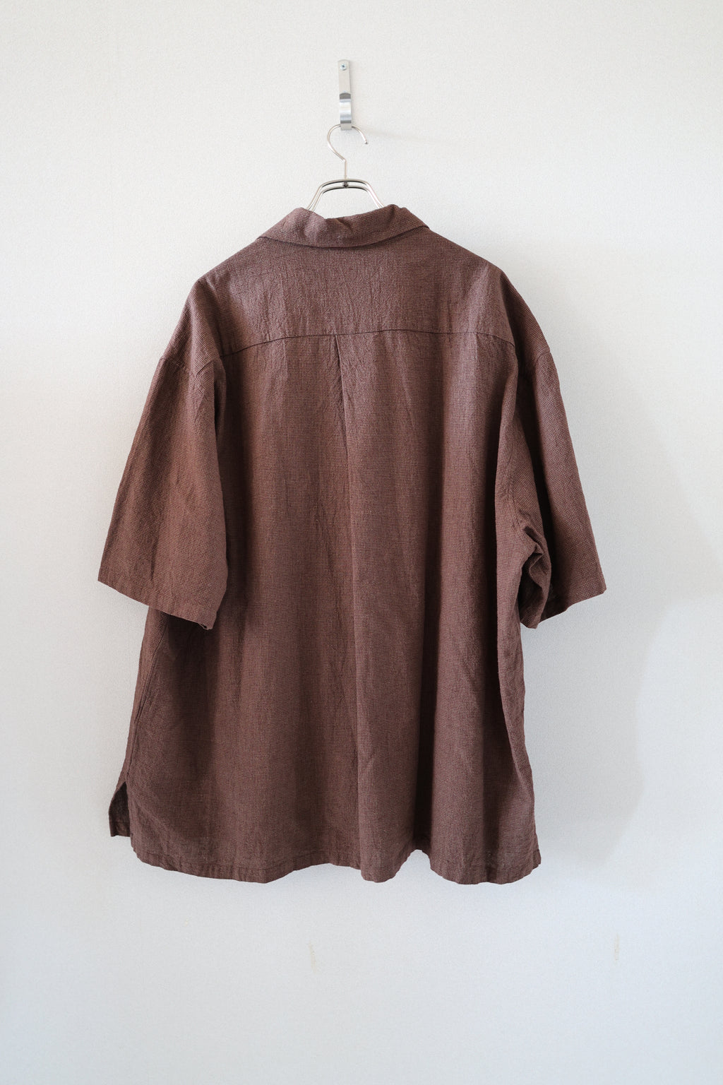 [SOWBOW]ONEPIECE COLLAR S/S -BROWN-