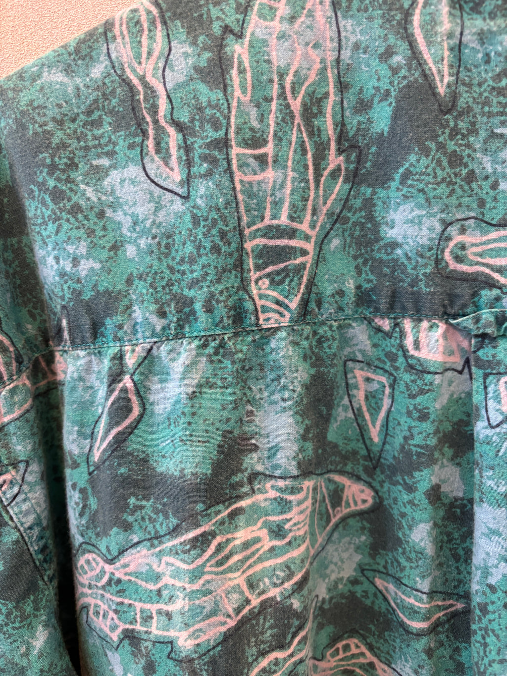 [Columbia] Cotton Fish Pattern Shirts S/S [USED]
