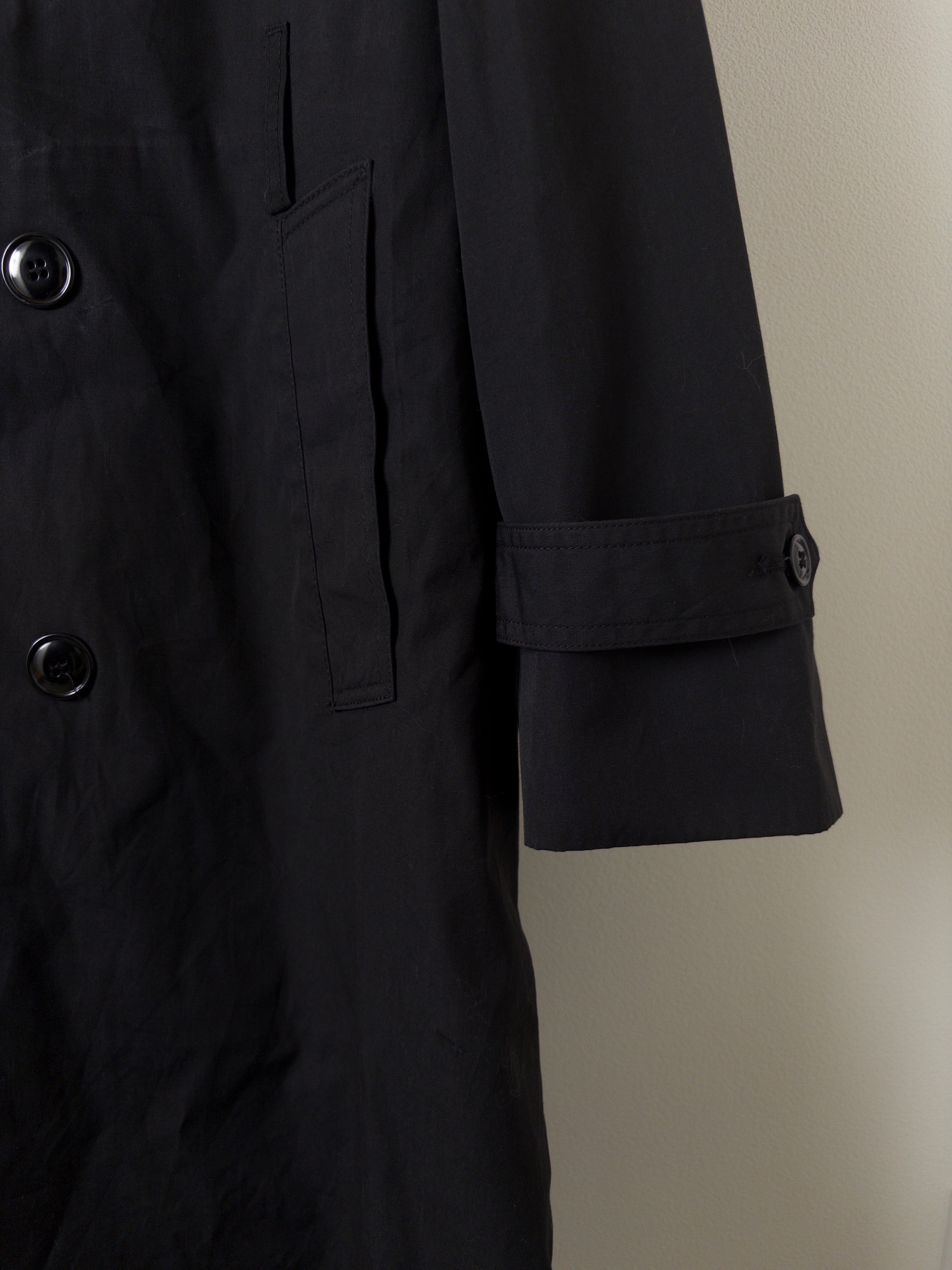 [U.S. NAVY] Black Trench Coat [USED]