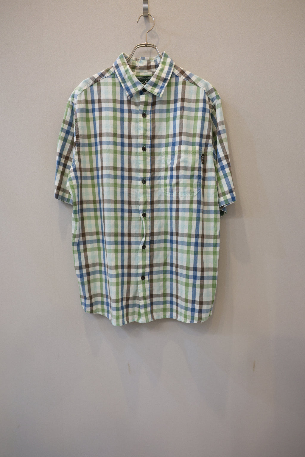 [Woolrich] Cotton Check Shirts S/S [USED]