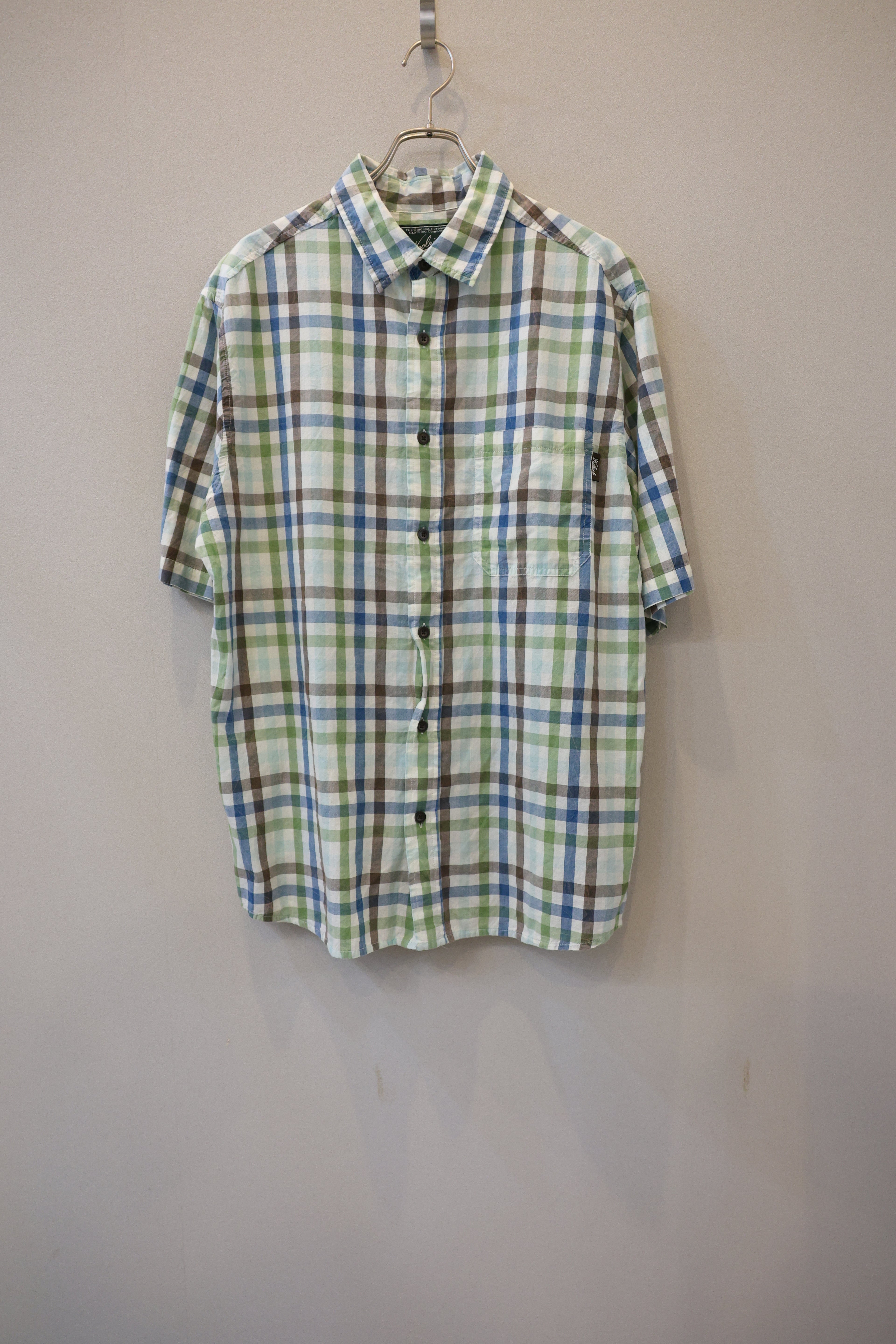 [Woolrich] Cotton Check Shirts S/S [USED]