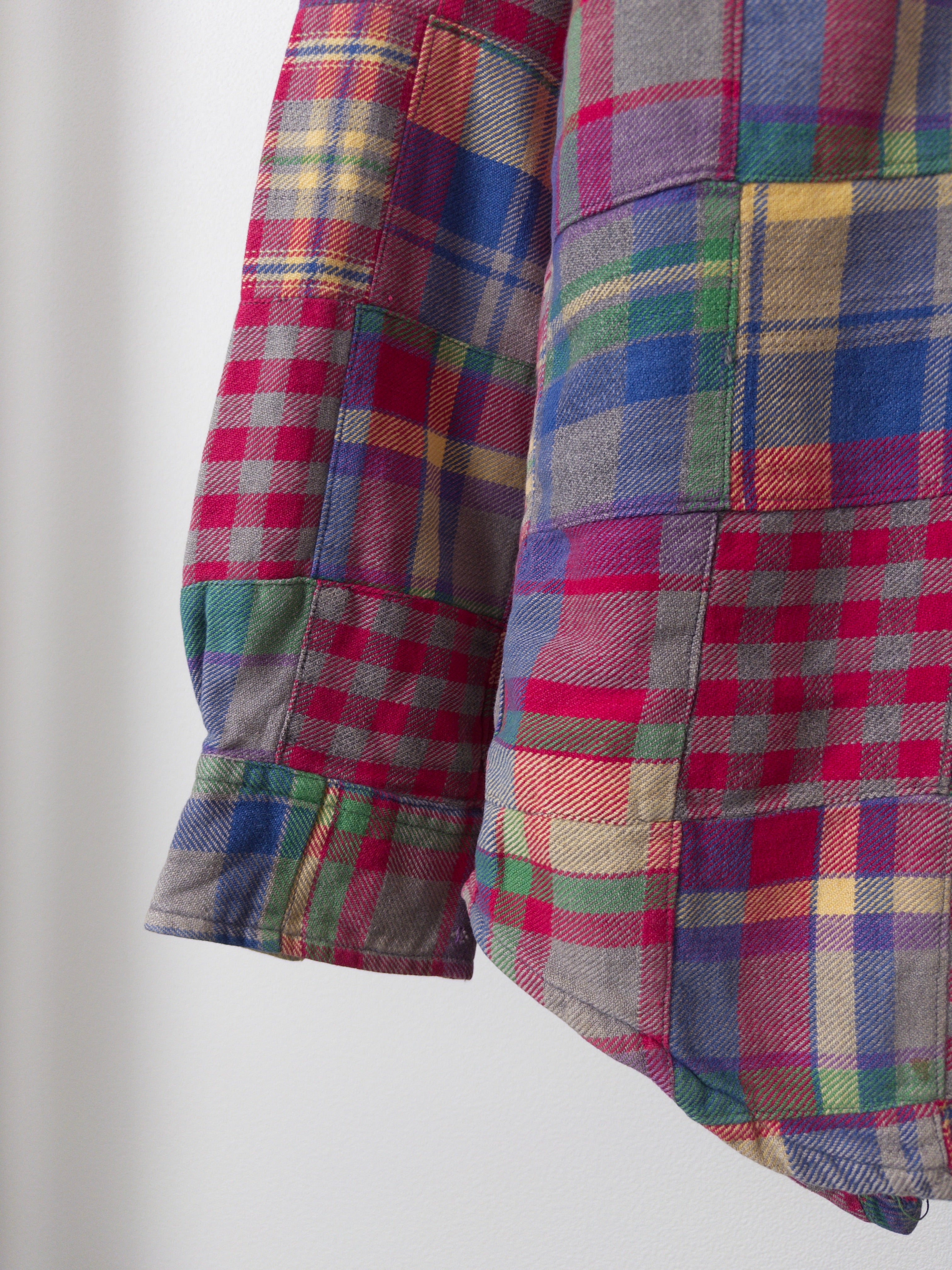 [GAP] Patch Work Flannel Shirts L/S [USED]