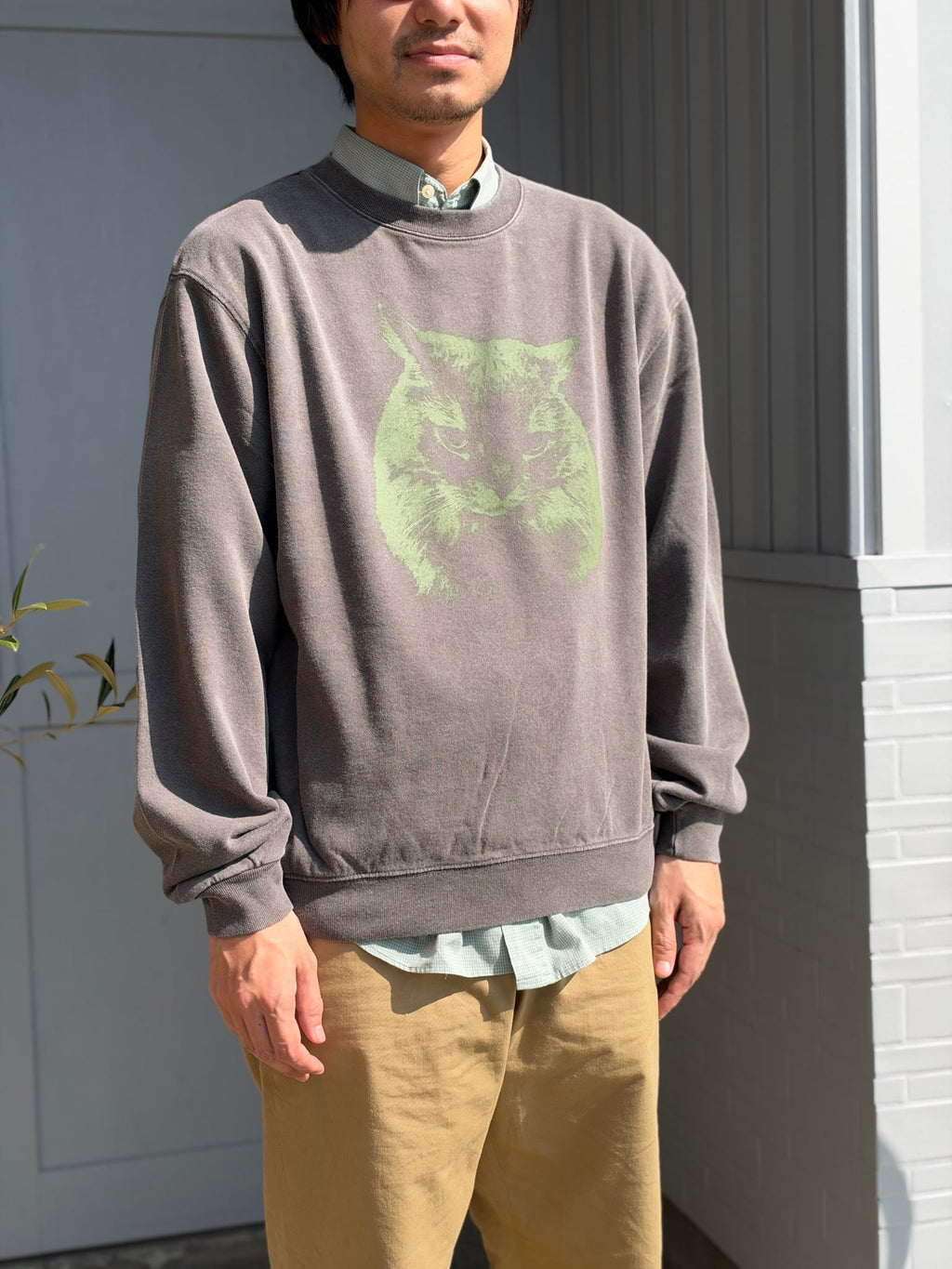 [85-Store] 8.8oz 媚びないスヌースウェット"allin Edition" [GRAY/OLIVE]（10枚目）