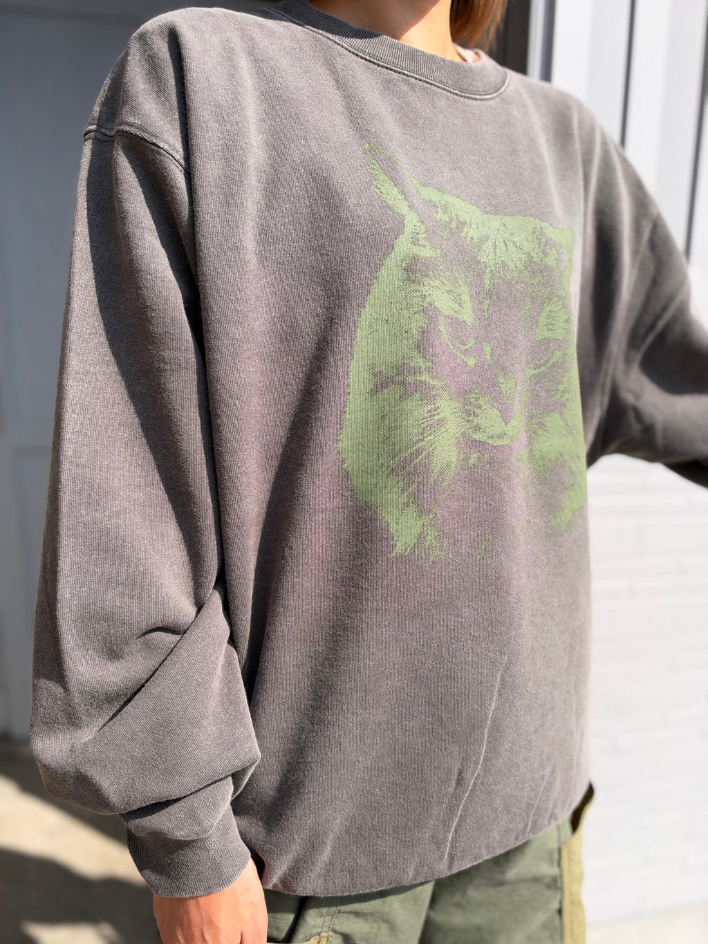 [85-Store] 8.8oz 媚びないスヌースウェット"allin Edition" [GRAY/OLIVE]（8枚目）