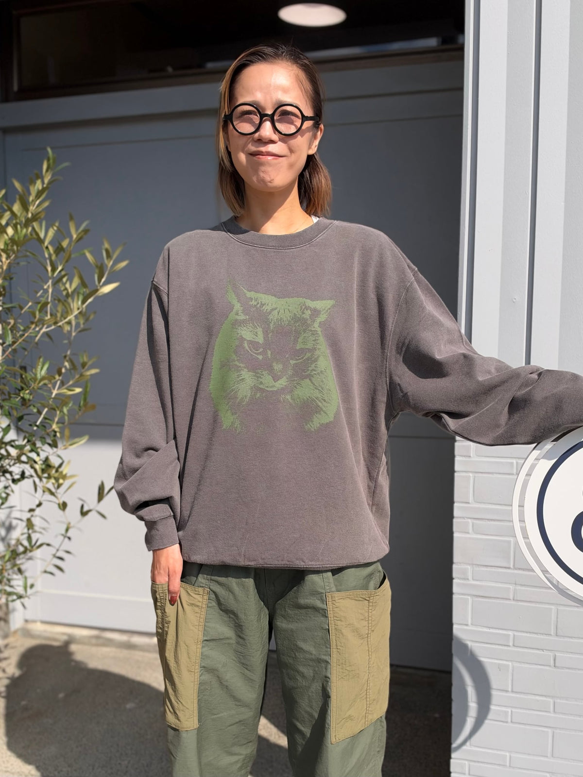 [85-Store] 8.8oz 媚びないスヌースウェット"allin Edition" [GRAY/OLIVE]（9枚目）