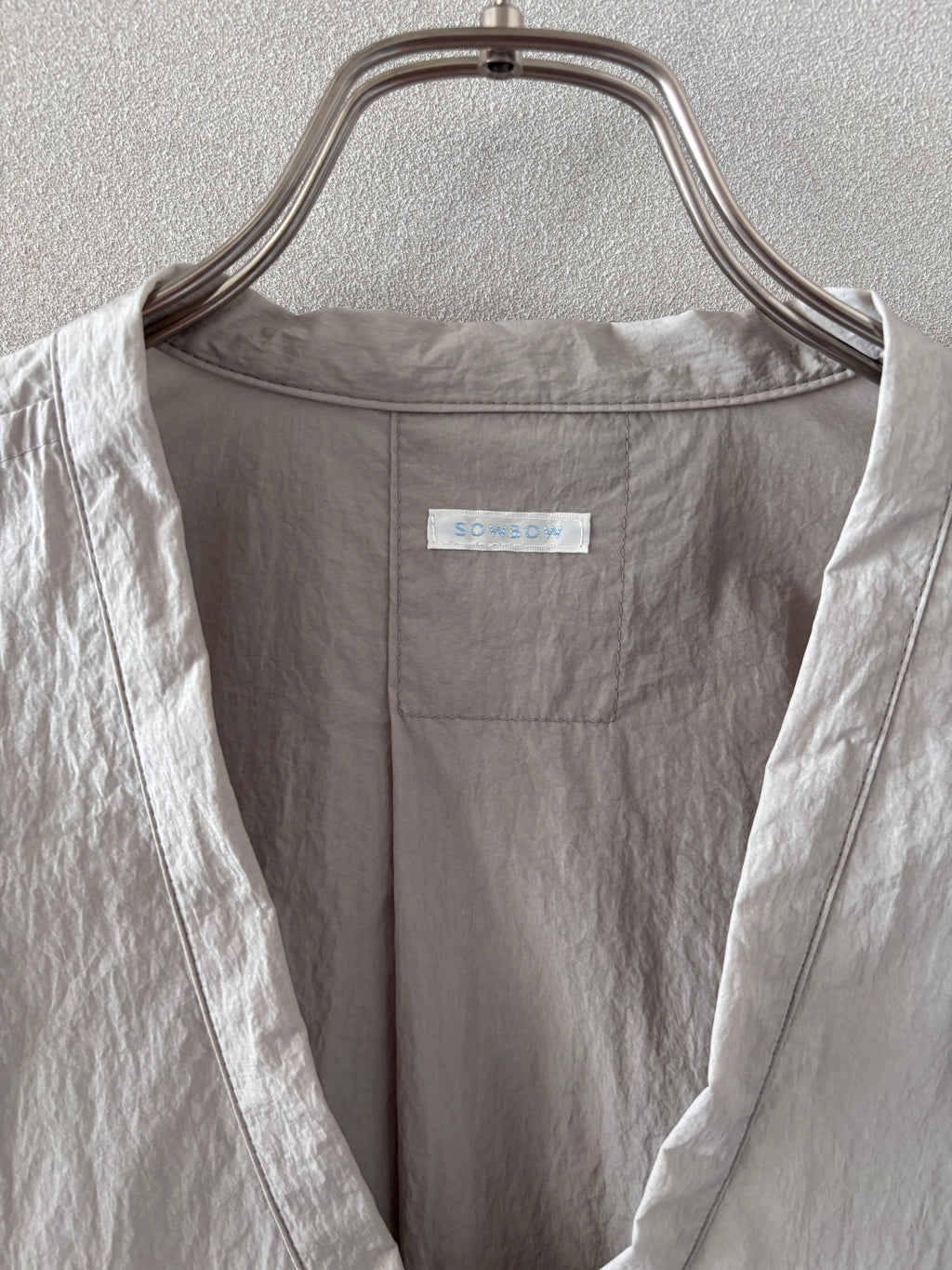 [SOWBOW] SHIRT -F SHRINK NYLON -GRAY-