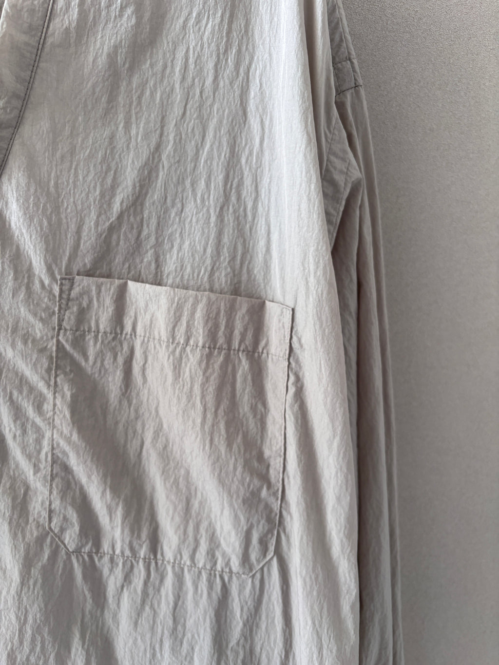 [SOWBOW] SHIRT -F SHRINK NYLON -GRAY-