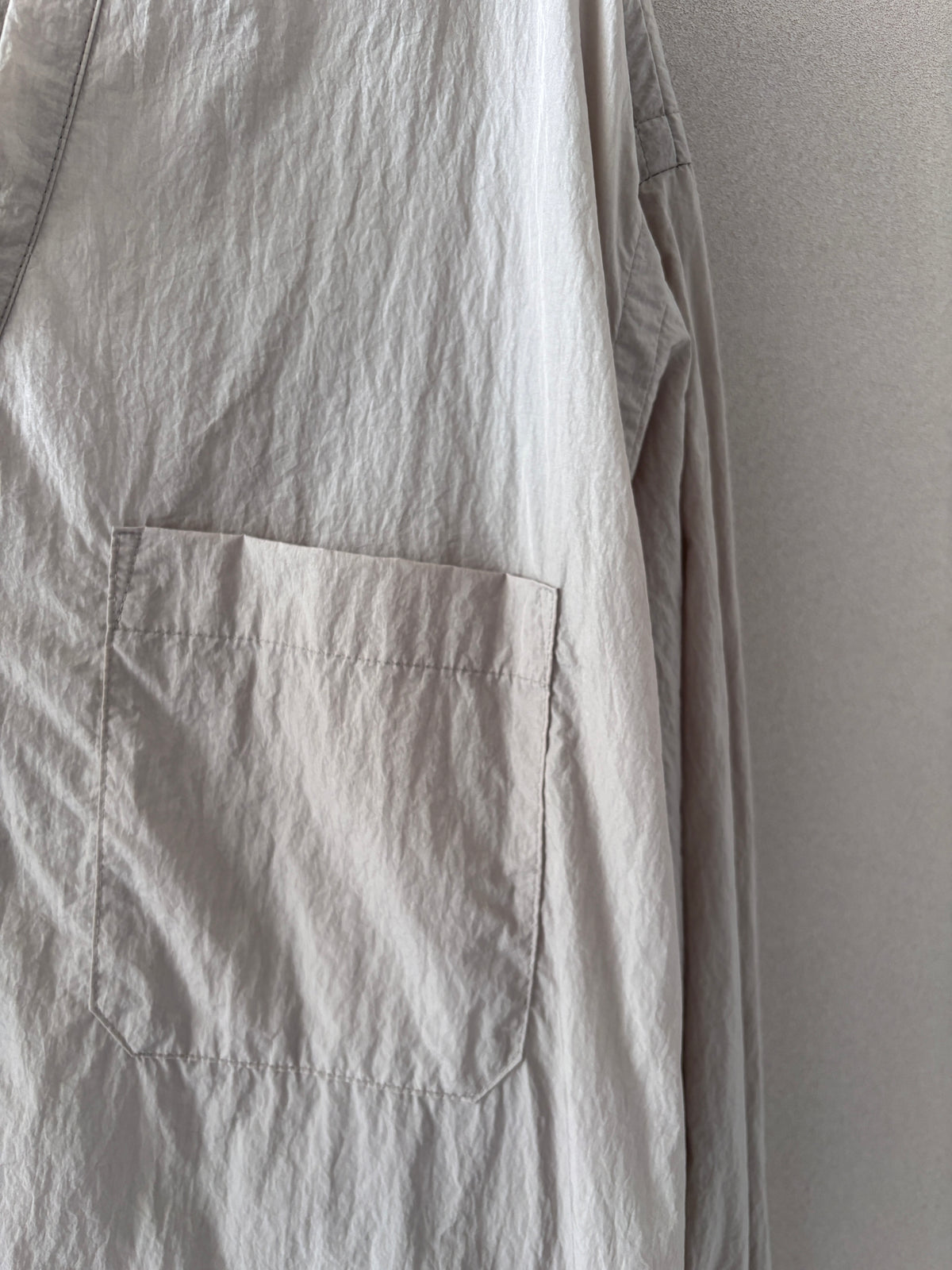 [SOWBOW] SHIRT -F SHRINK NYLON -GRAY-