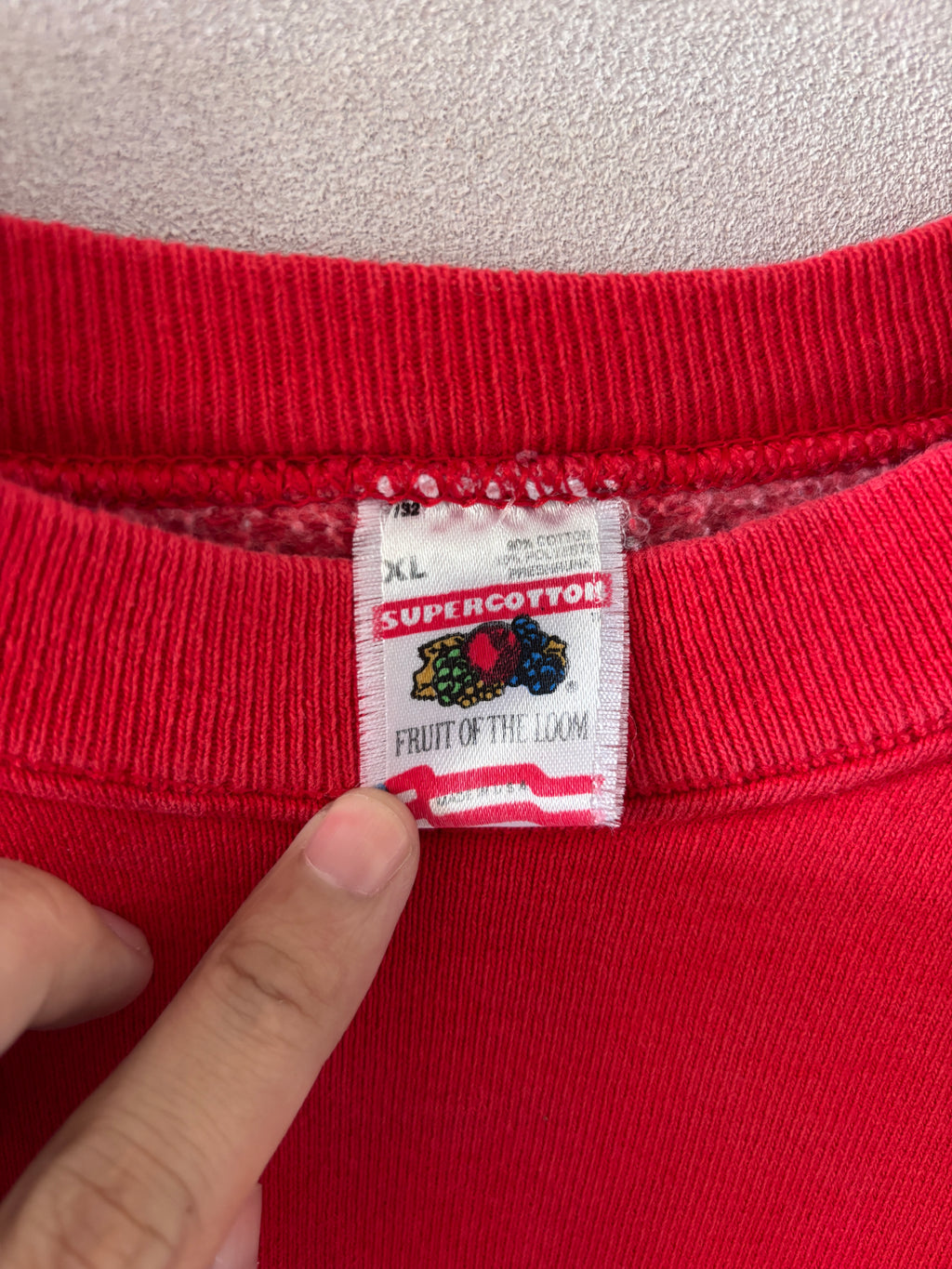 [FRUIT OF THE LOOM] Hi-Cotton Embroidery Sweat [USED]