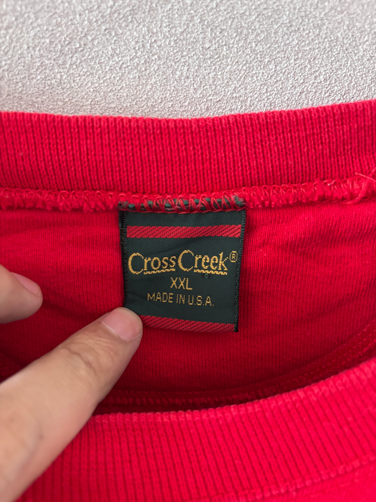 [Cross Creek] Hi-Cotton Logo Sweat [USED]