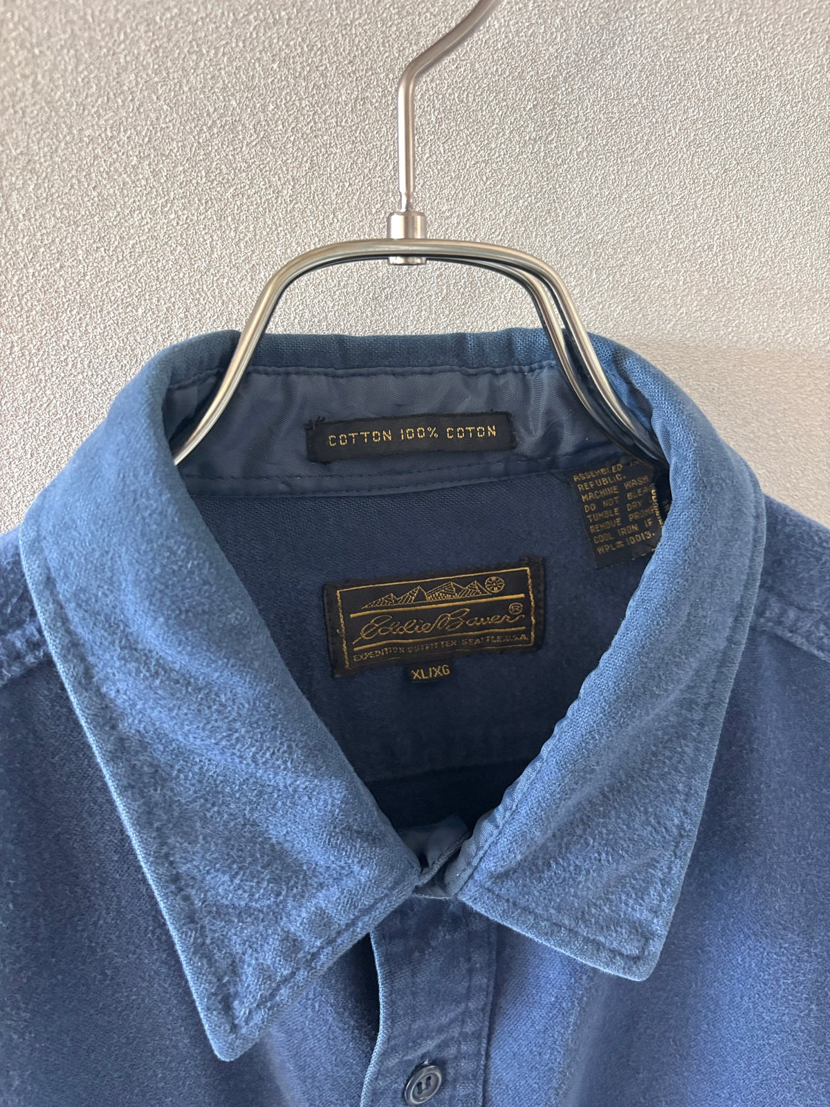 [Eddie Bauer] Cotton Flannel Plain Shirts L/S [USED]（3枚目）