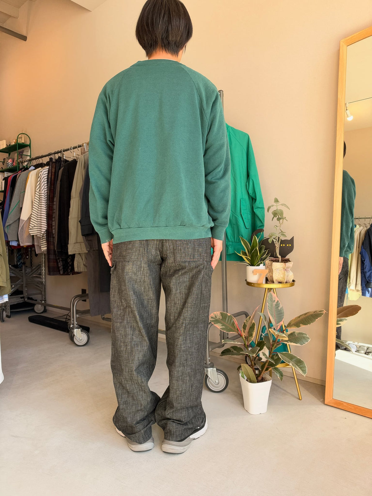 [SOWBOW] DOUBLE KNEE PAINTER PANTS DEAD STOCK 9oz DENIM -BLACK-（10枚目）