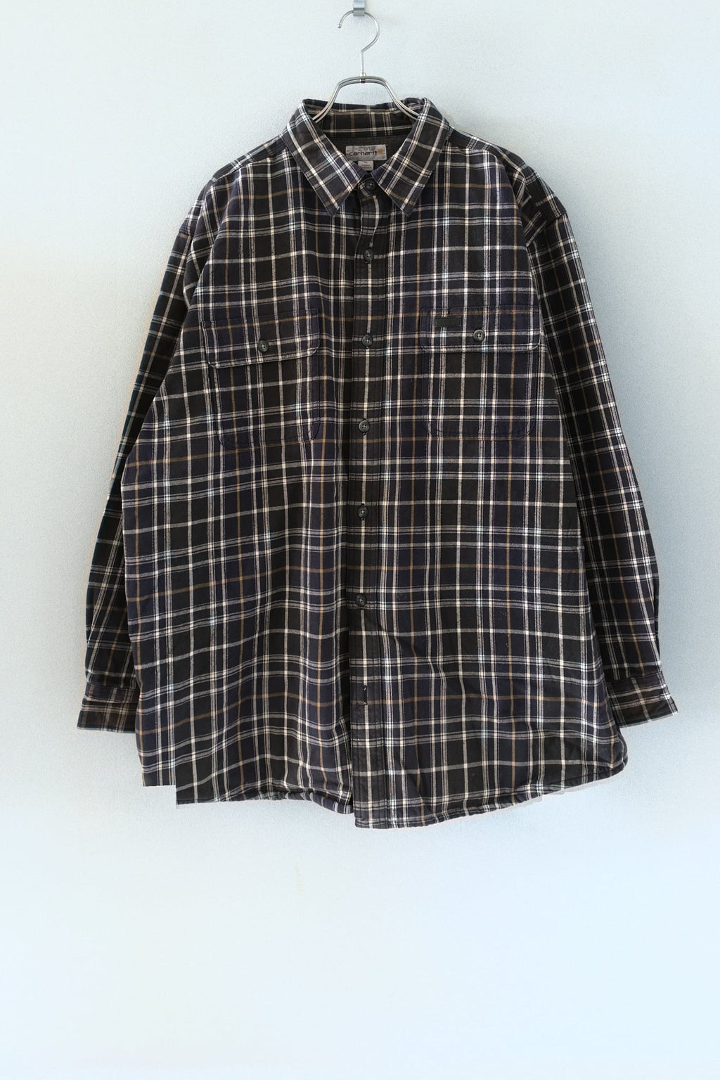 [Carhartt] Heavy Flannel Cotton Check Shirts L/S [USED]（1枚目）
