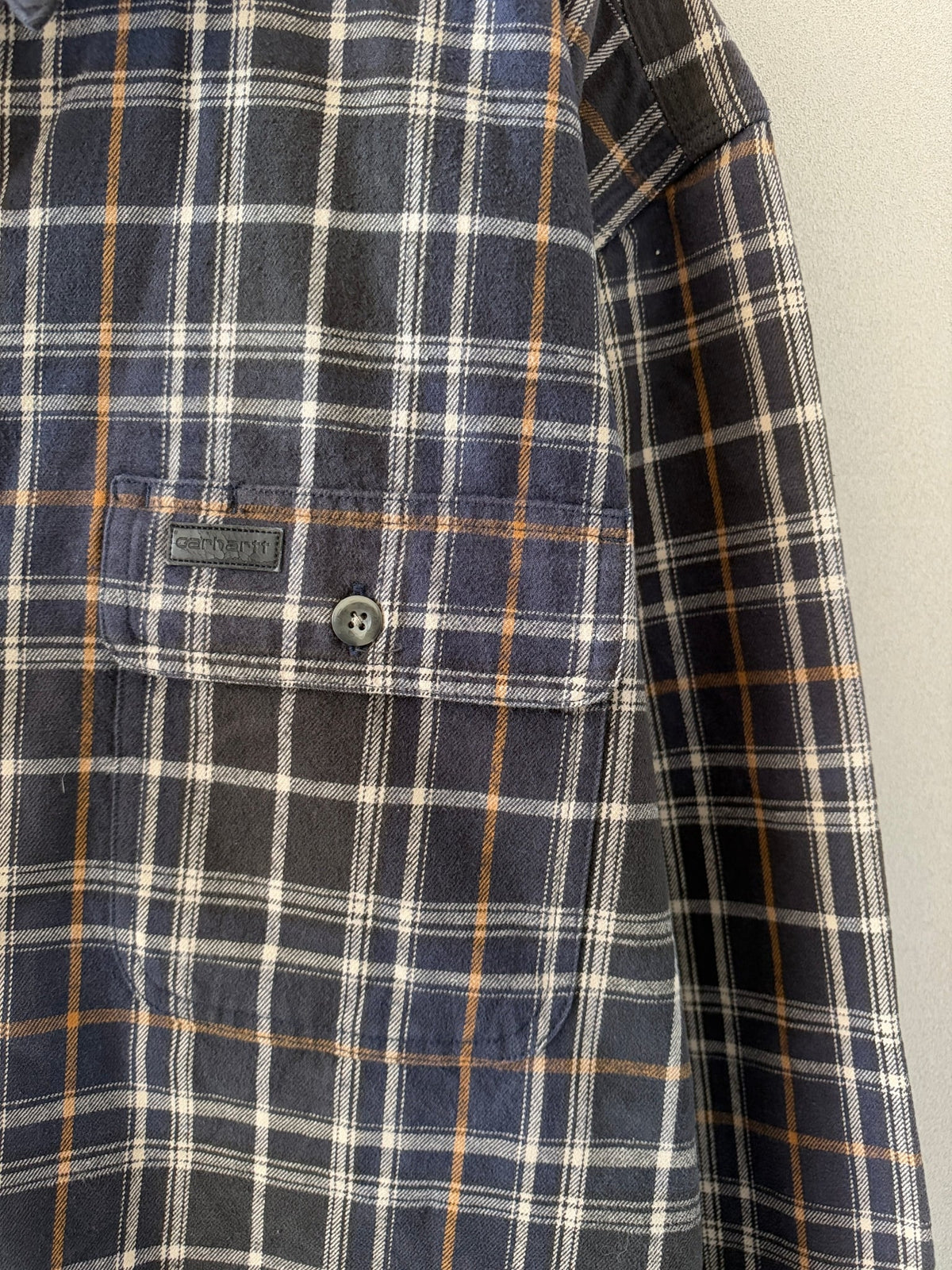 [Carhartt] Heavy Flannel Cotton Check Shirts L/S [USED]（3枚目）