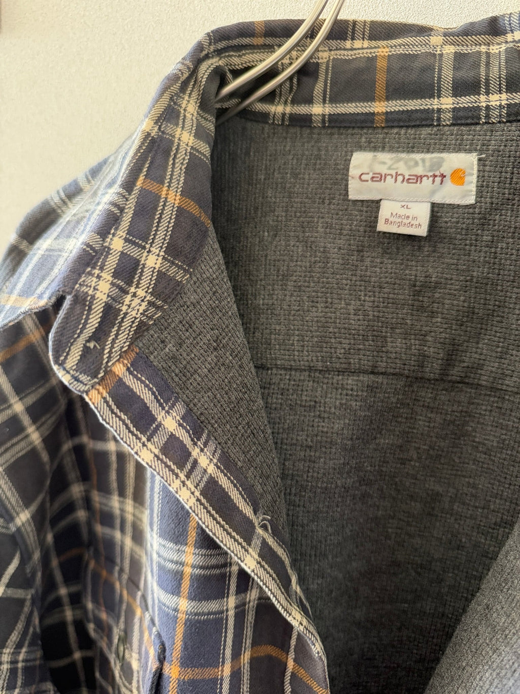 [Carhartt] Heavy Flannel Cotton Check Shirts L/S [USED]（8枚目）