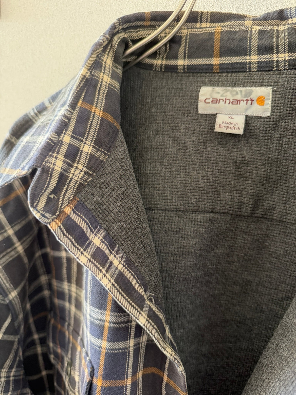 [Carhartt] Heavy Flannel Cotton Check Shirts L/S [USED]（8枚目）