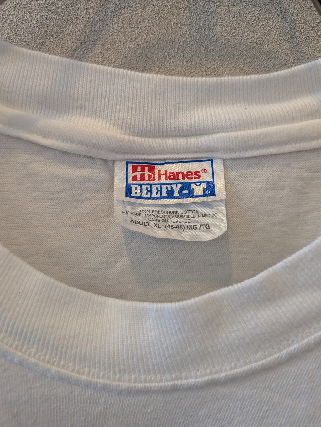 [Hanes] Back Print Logo T-Shirts [USED]