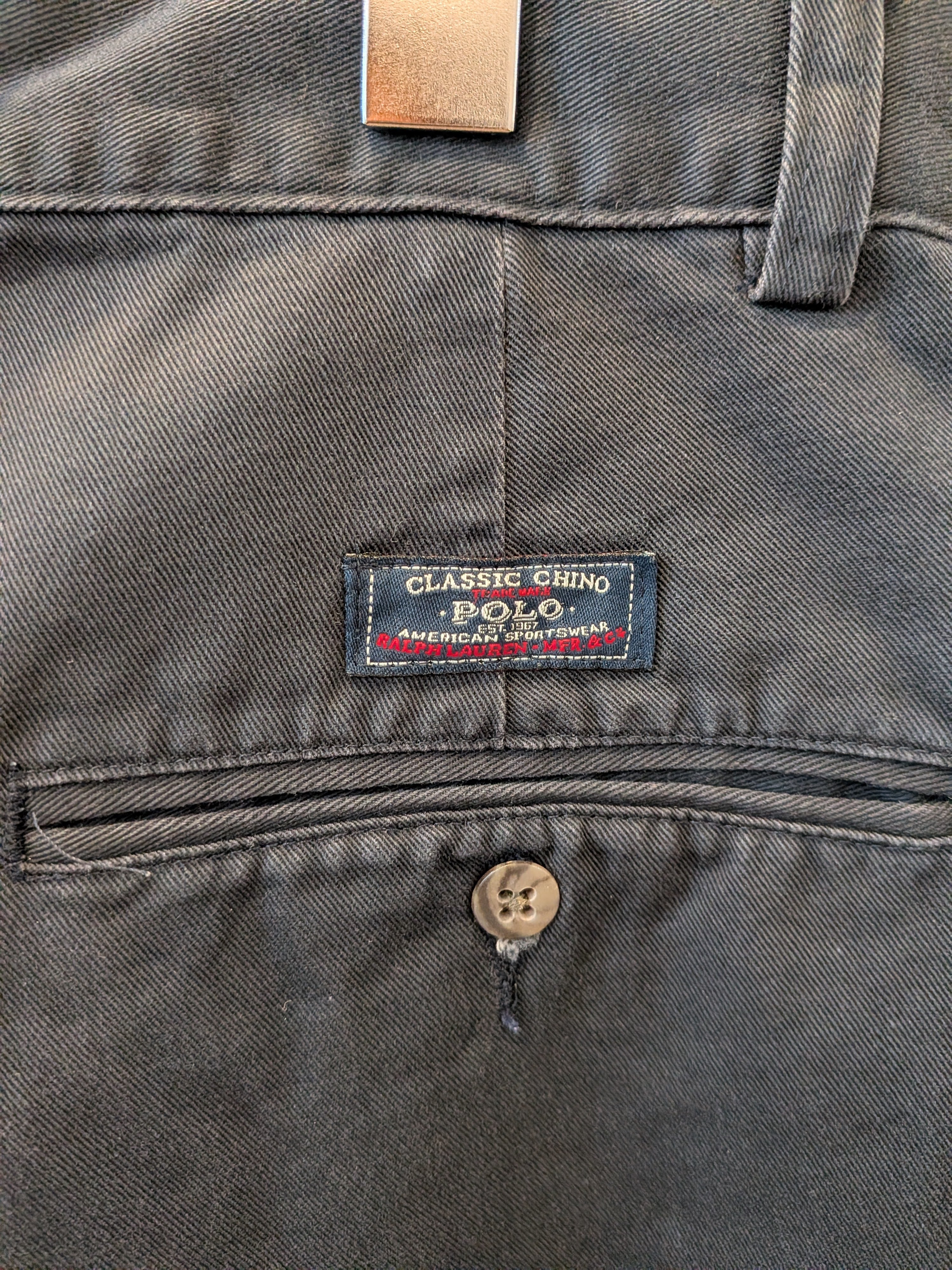 [Ralph Lauren] 2 Tuck Chino Trousers 32/30 [USED]
