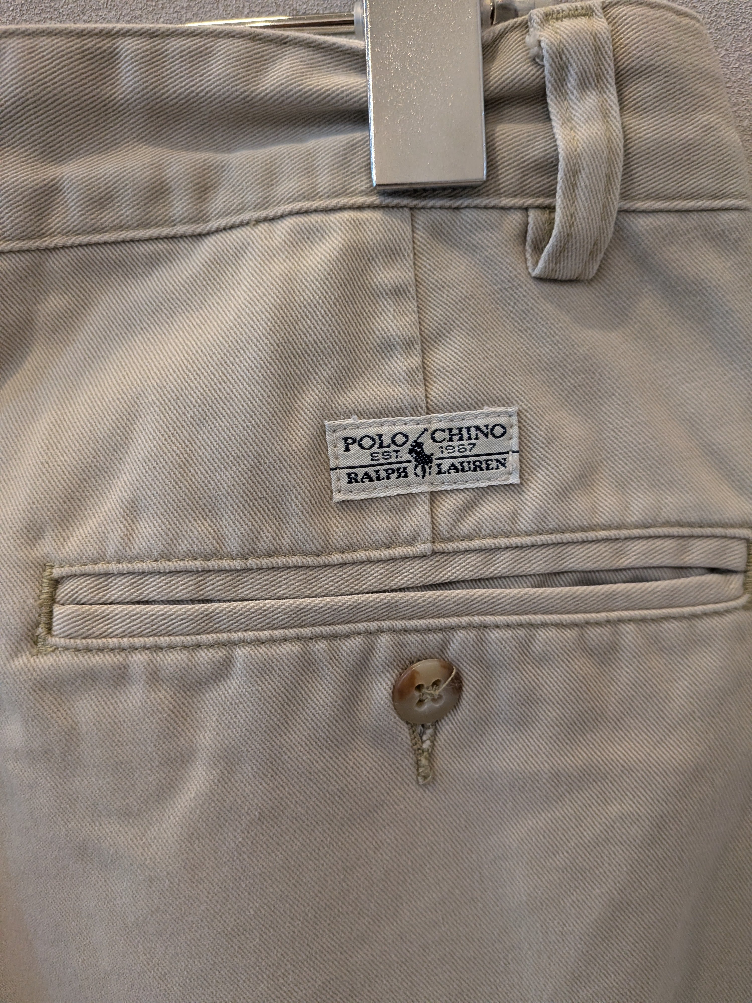 [Ralph Lauren] 2 Tuck Chino Trousers 31/30 [USED]