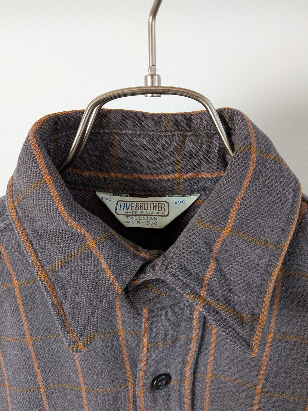 [Five Brother] Cotton Flannel Check Shirts L/S [USED]