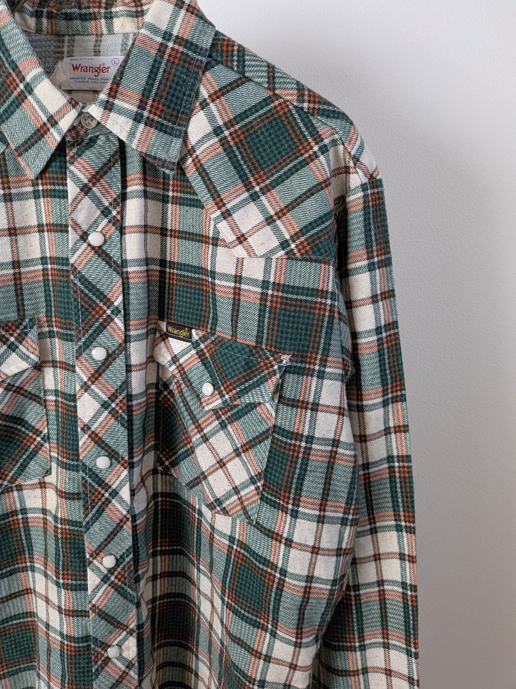 [Wrangler] Western Check Shirts L/S [USED]