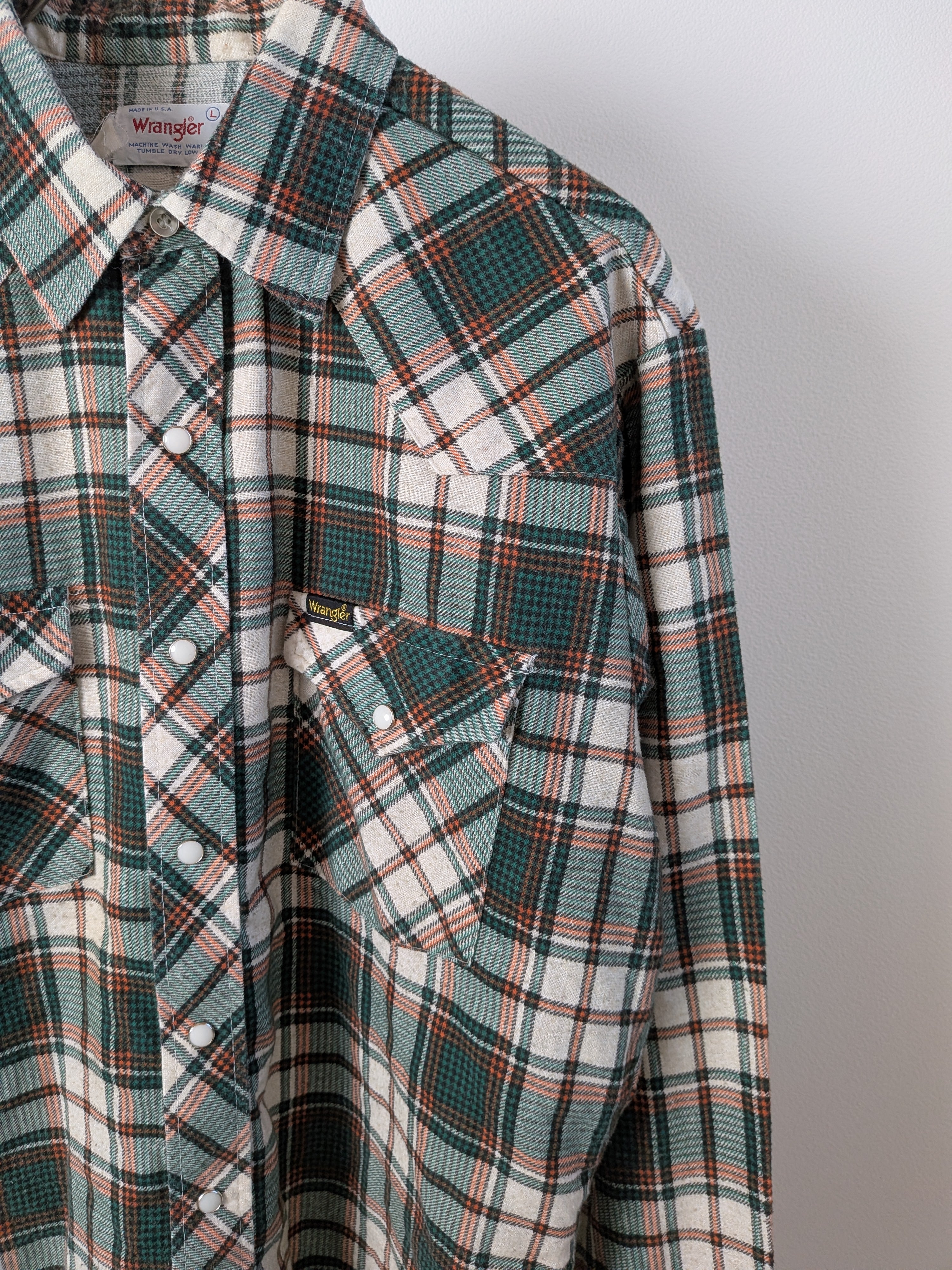 [Wrangler] Western Check Shirts L/S [USED]