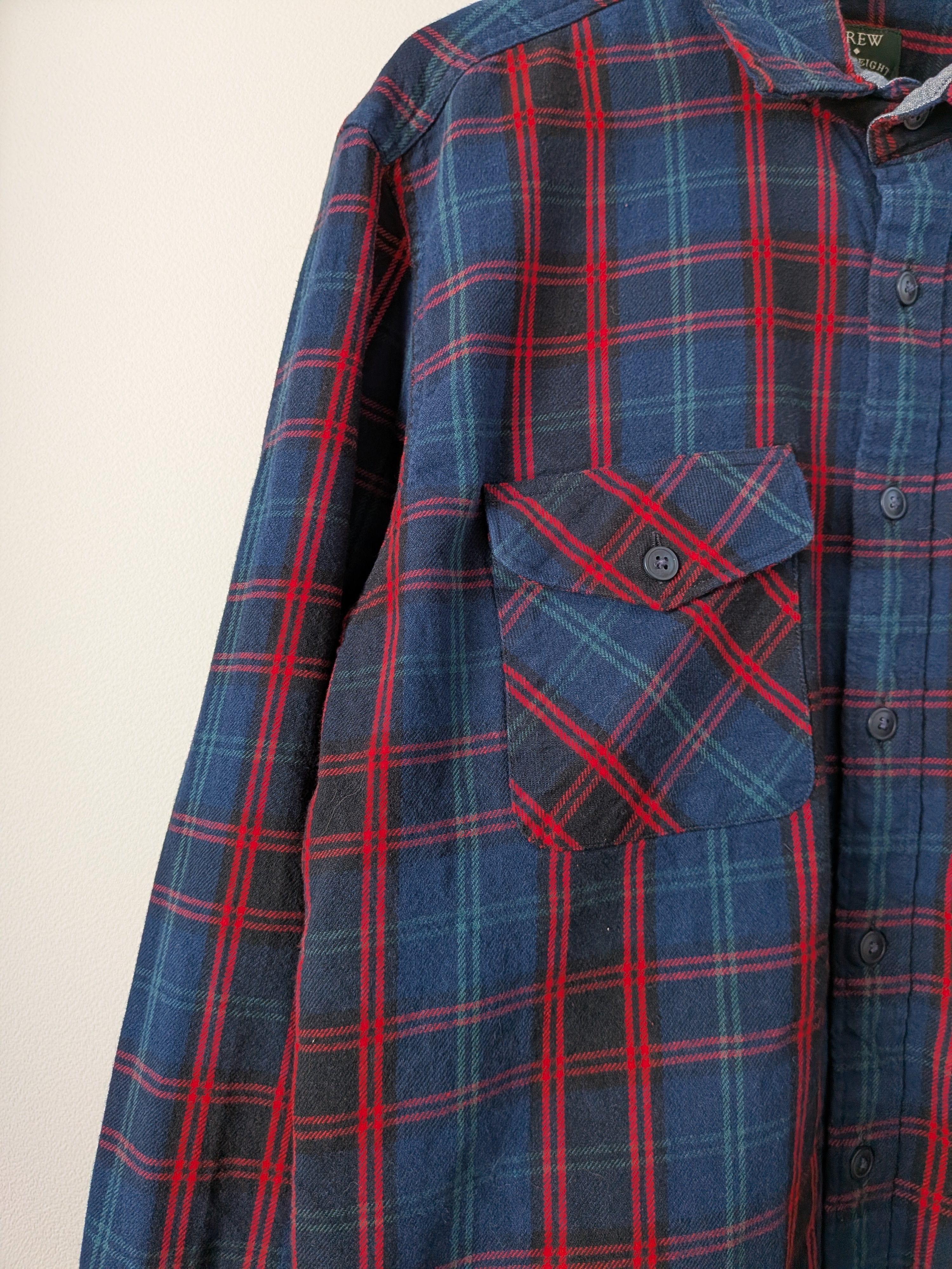 [J.CREW] Cotton Flannel Check Shirts L/S [USED]