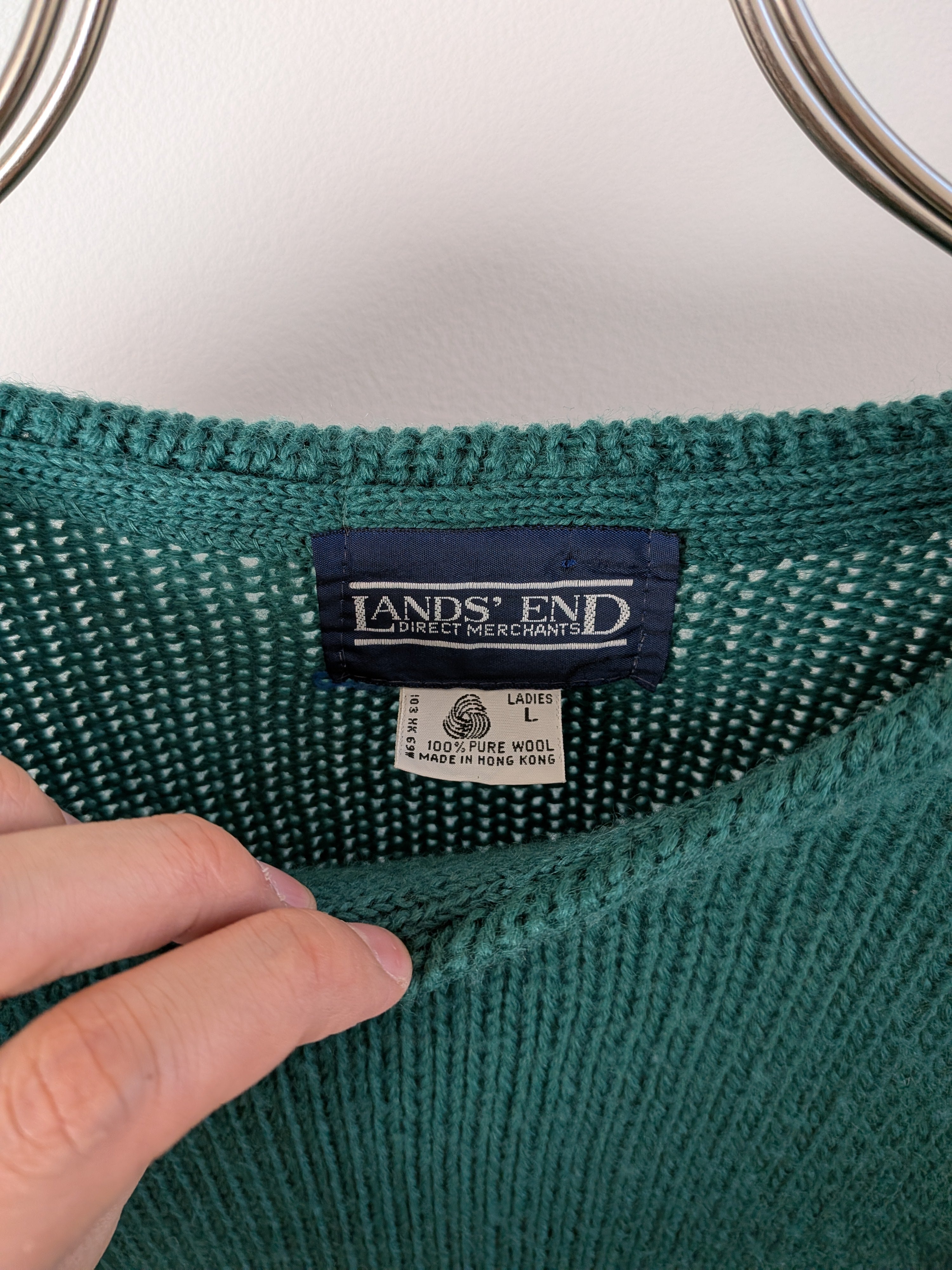 [LAND'S END] High Neck Wool Knit [USED]