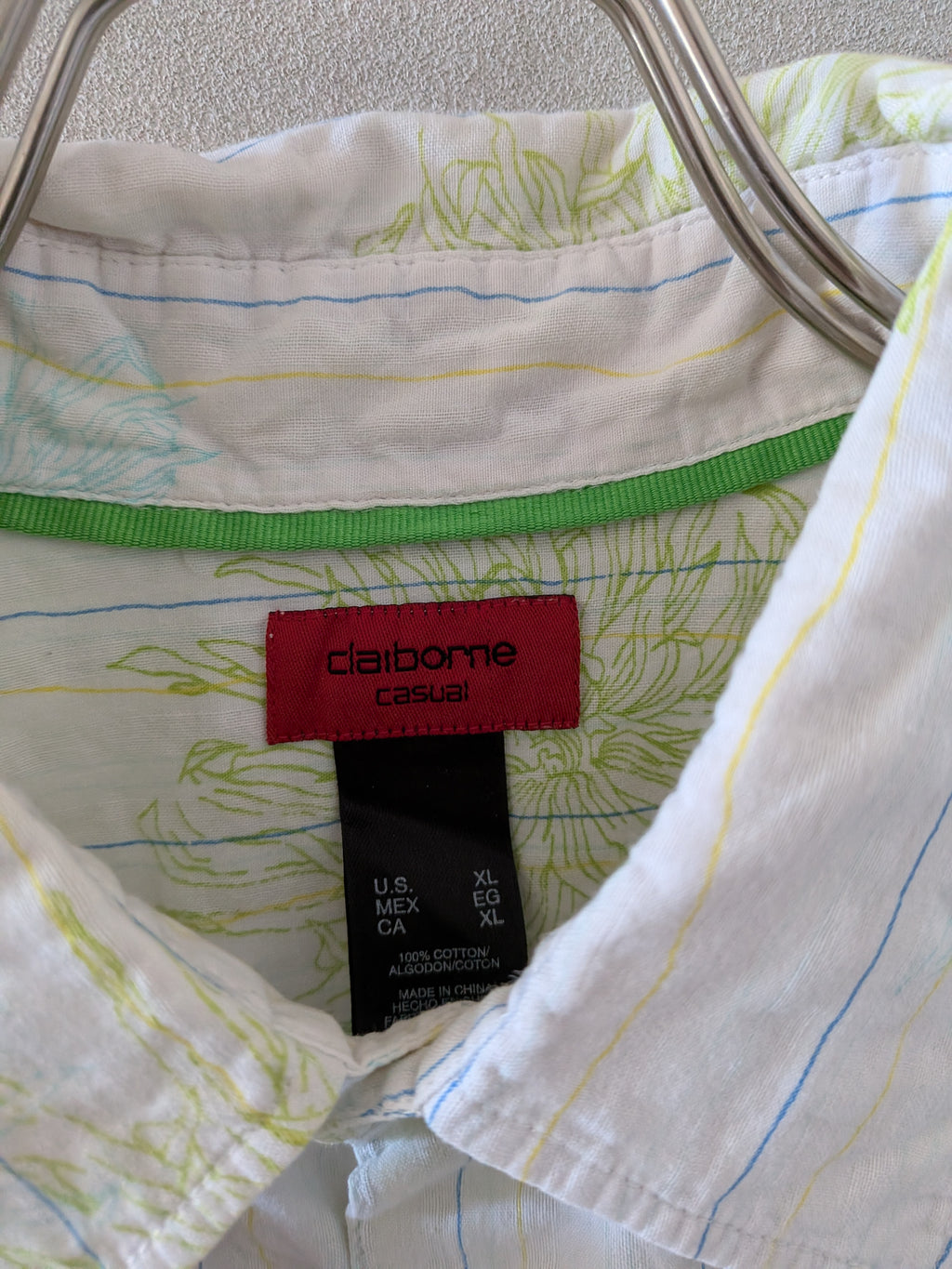 [Claiborne] Flower Patterned Shirts S/S [USED]