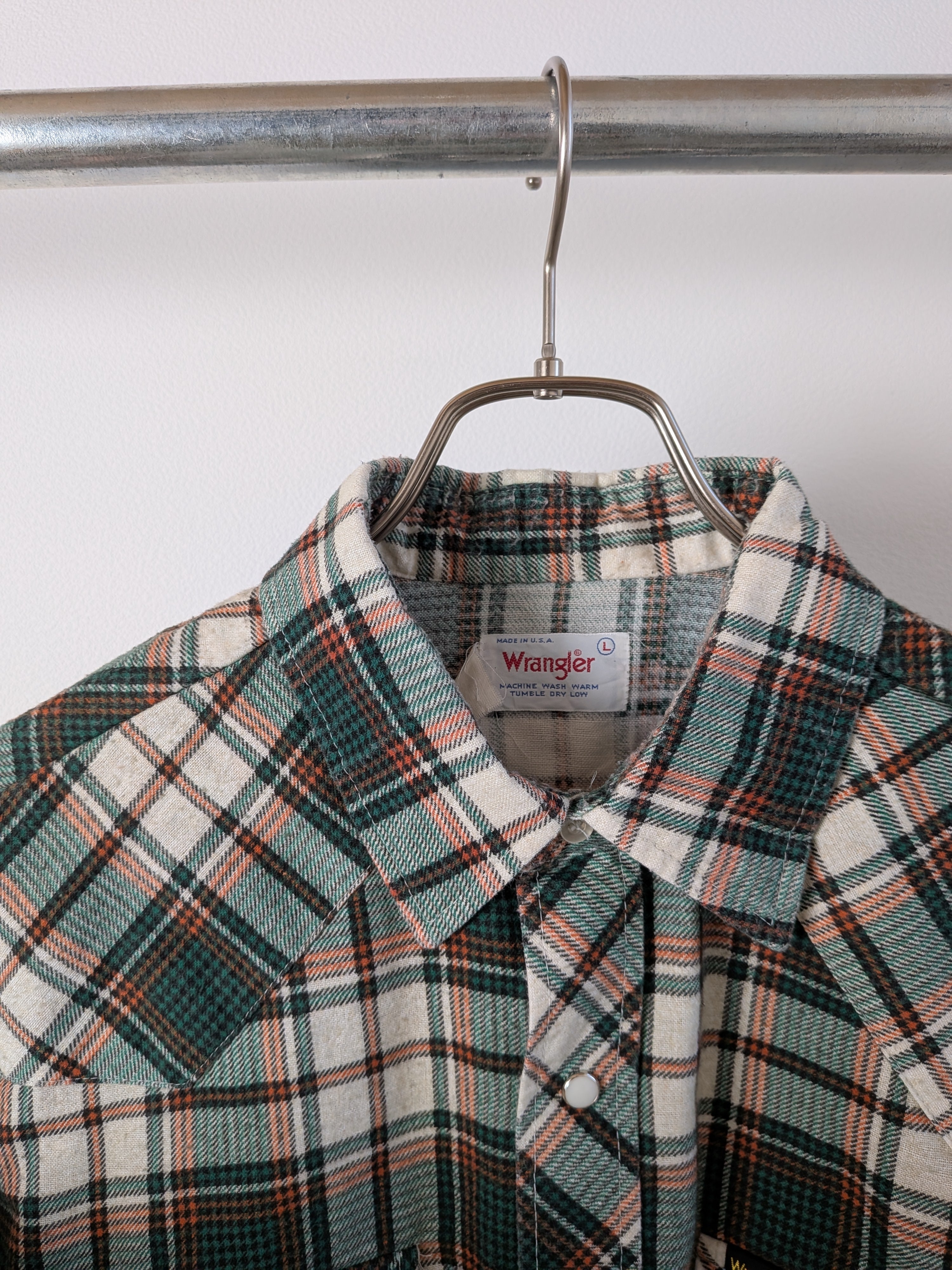 [Wrangler] Western Check Shirts L/S [USED]